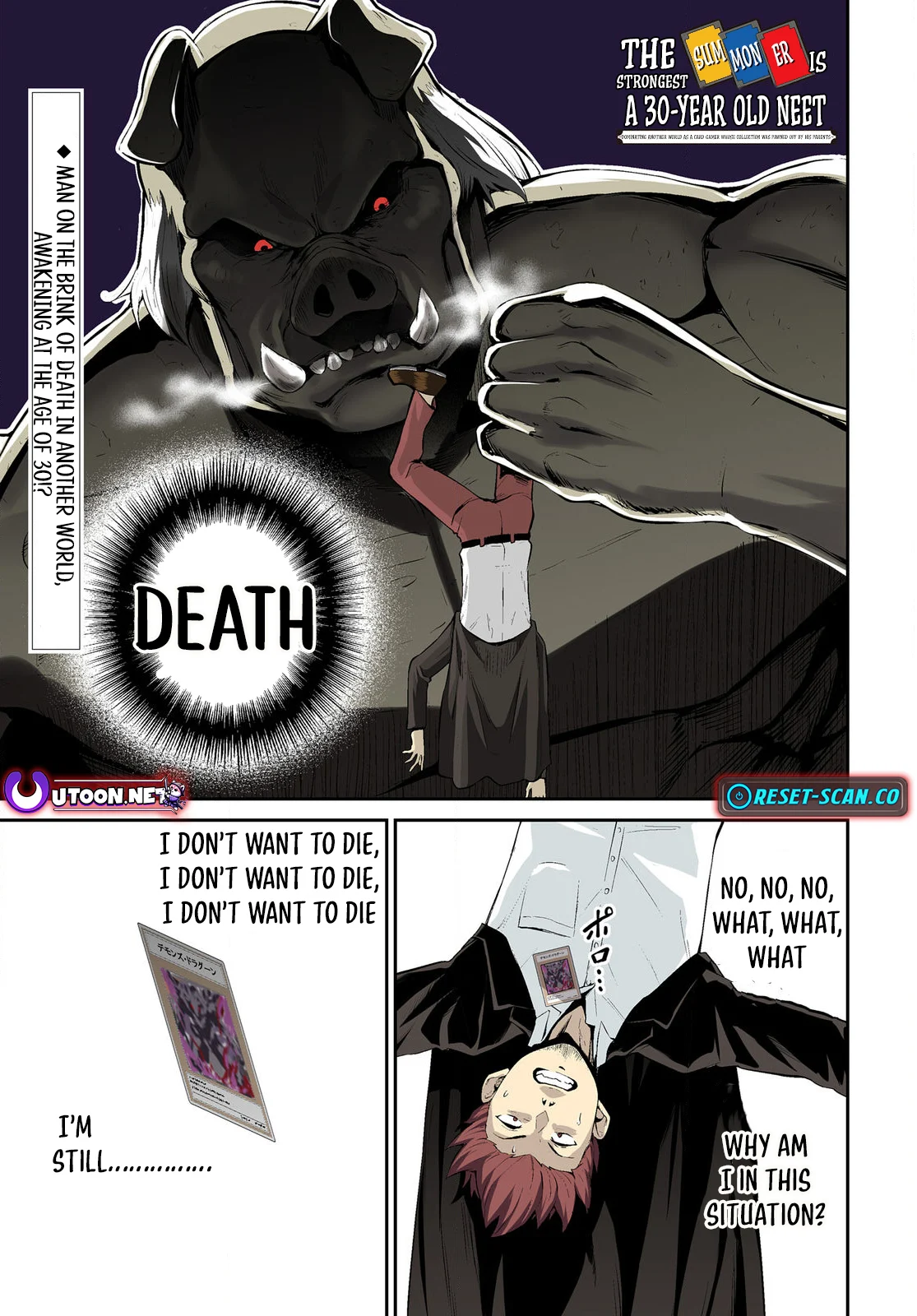 The Strongest Summoner is a Thirty-Something Guy: The Other World Domination of a Card Gamer Whose Cards Were Disposed of by His Parents Chapter 1.1 - page 1