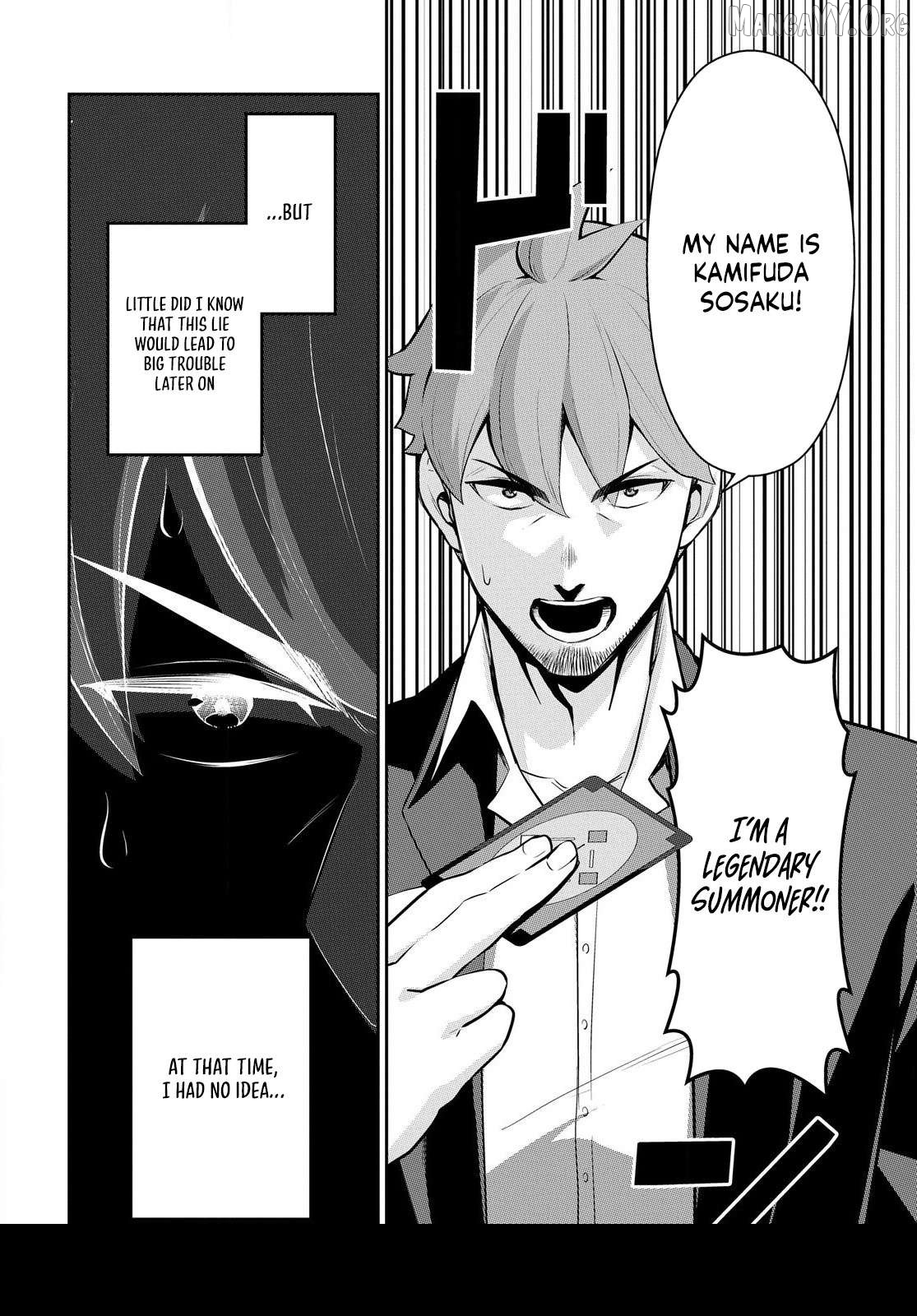 The Strongest Summoner is a Thirty-Something Guy: The Other World Domination of a Card Gamer Whose Cards Were Disposed of by His Parents Chapter 2.1 - page 2