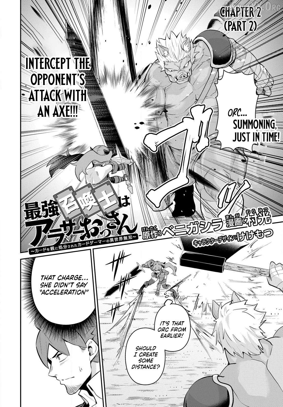 The Strongest Summoner is a Thirty-Something Guy: The Other World Domination of a Card Gamer Whose Cards Were Disposed of by His Parents Chapter 2.2 - page 2