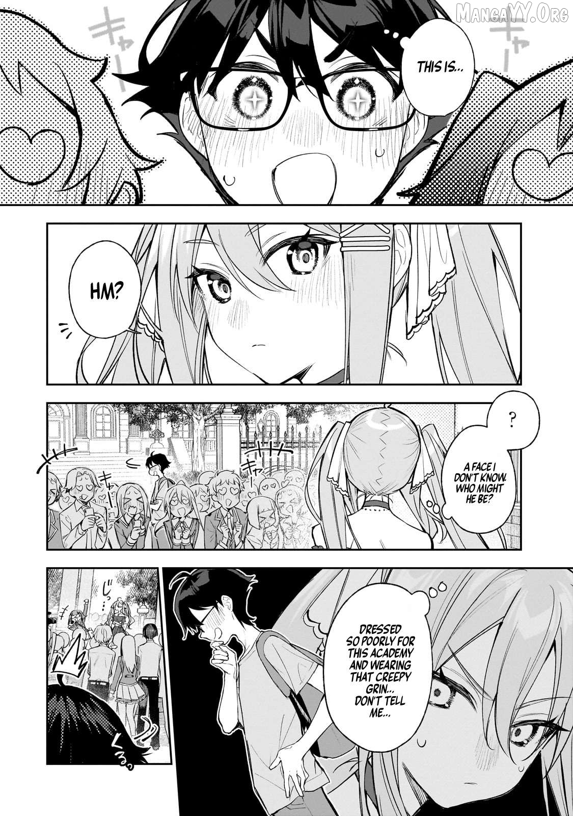 Ore wa Gakuen Zunou Battle no Ensyutsuka!: Jishou Mob ga Kage kara Egaku Saikyou Shujinkou Musou Scenario Chapter 1 - page 35