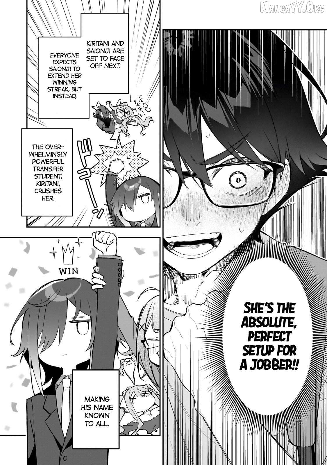Ore wa Gakuen Zunou Battle no Ensyutsuka!: Jishou Mob ga Kage kara Egaku Saikyou Shujinkou Musou Scenario Chapter 1 - page 37