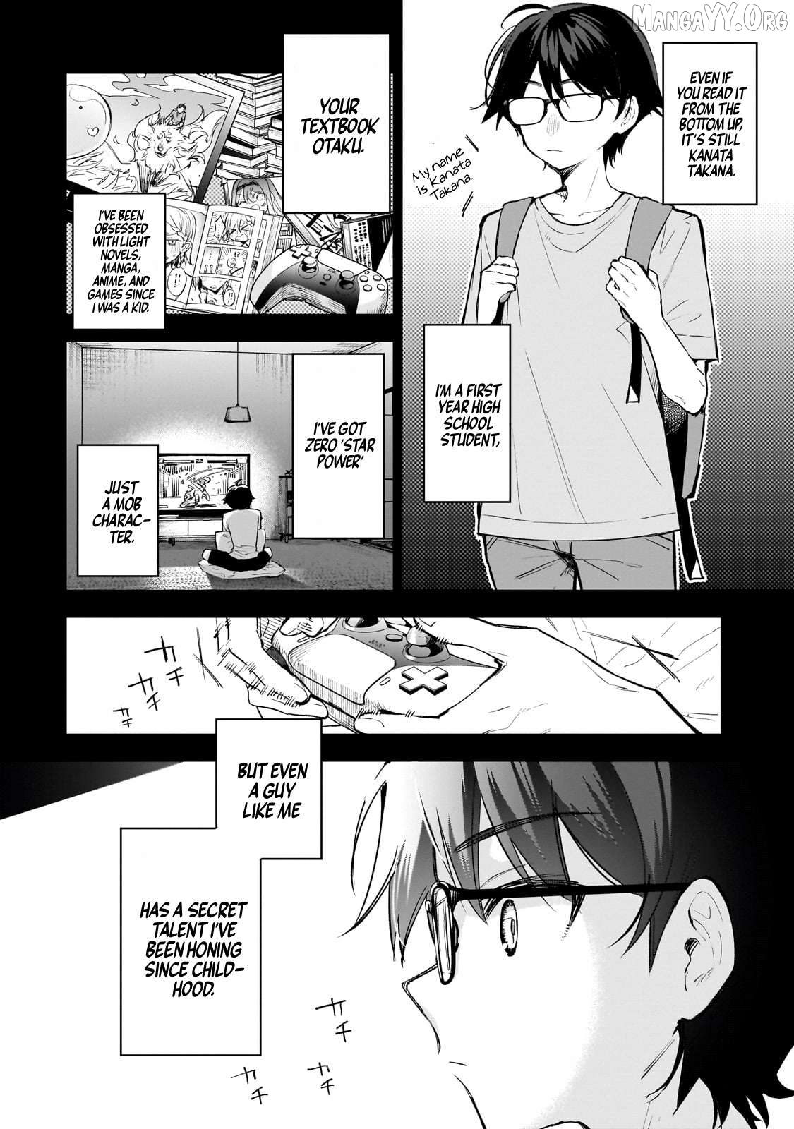 Ore wa Gakuen Zunou Battle no Ensyutsuka!: Jishou Mob ga Kage kara Egaku Saikyou Shujinkou Musou Scenario Chapter 1 - page 5