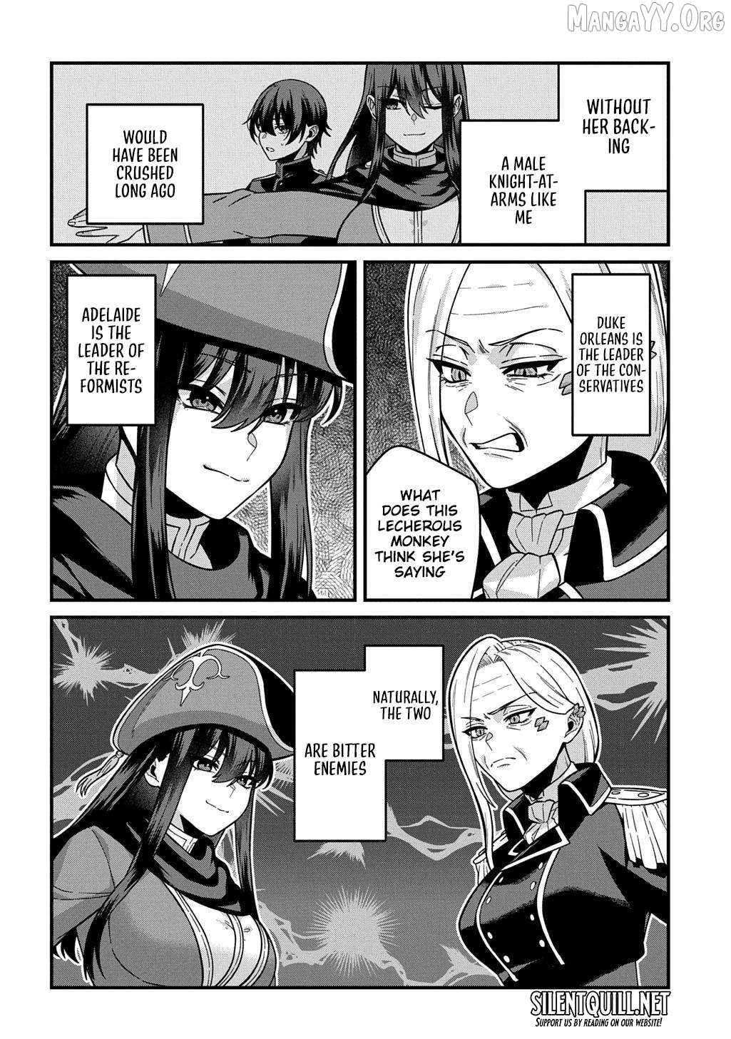 Teisou Gyakuten Sekai de Nariagari wo Mezashite Otoko Kishi ni Natta Boku wa, Yarimoku Onna-tachi ni Karada wo Neraware Makuru Chapter 1 - page 45
