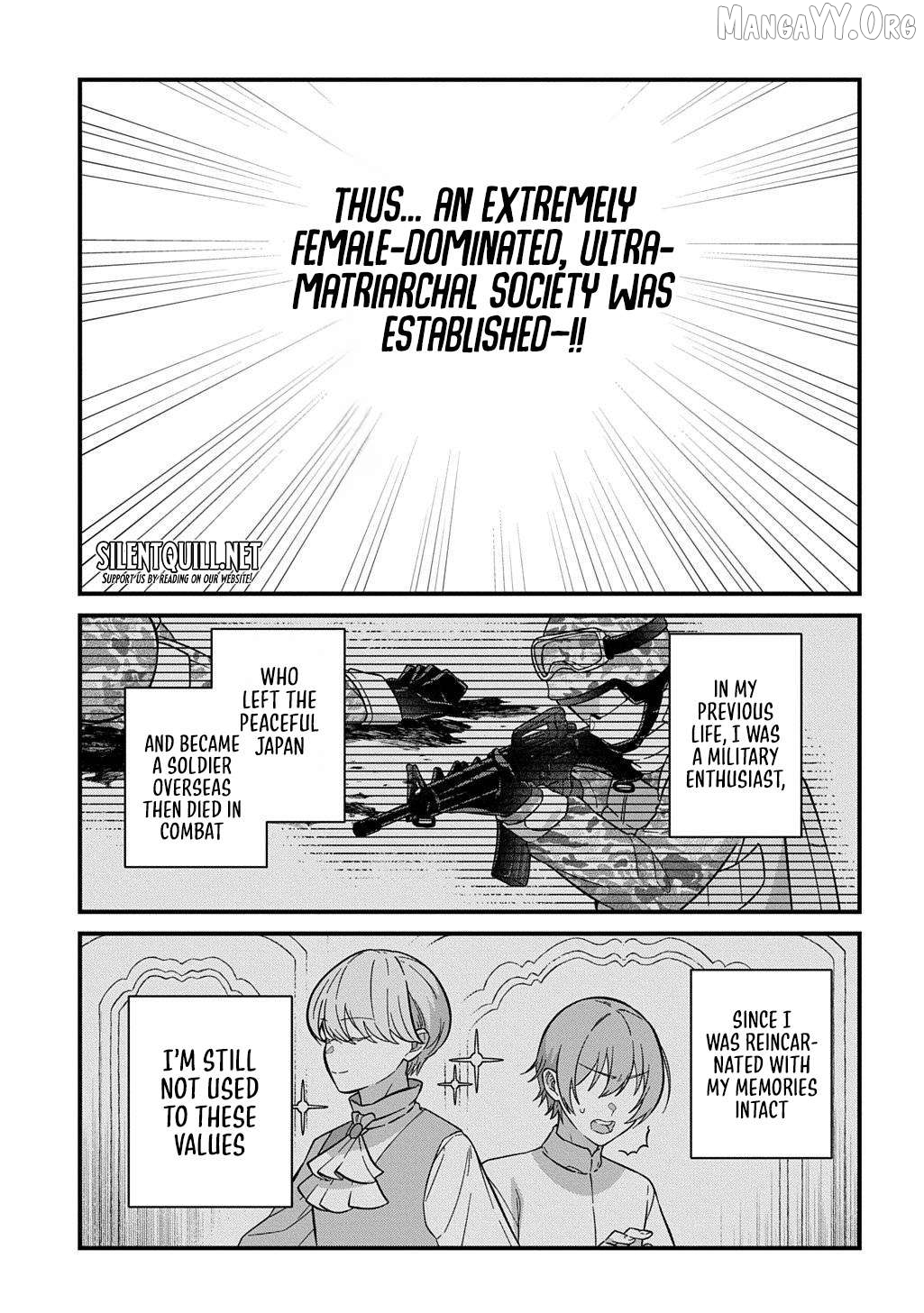 Teisou Gyakuten Sekai de Nariagari wo Mezashite Otoko Kishi ni Natta Boku wa, Yarimoku Onna-tachi ni Karada wo Neraware Makuru Chapter 1 - page 9