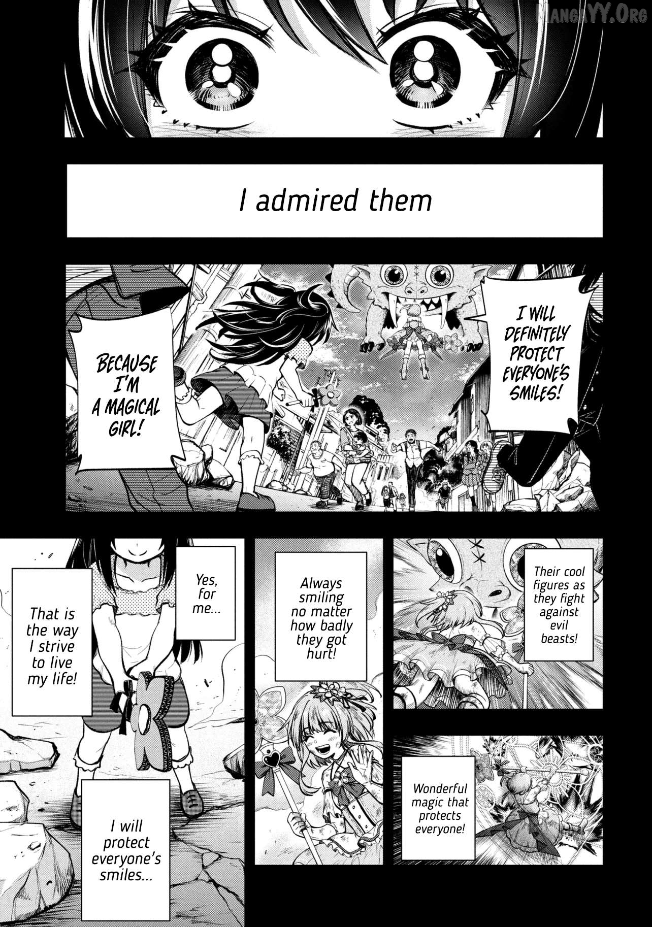Isekai Mahou Shoujo Radical☆Haruna Chapter 1 - page 4