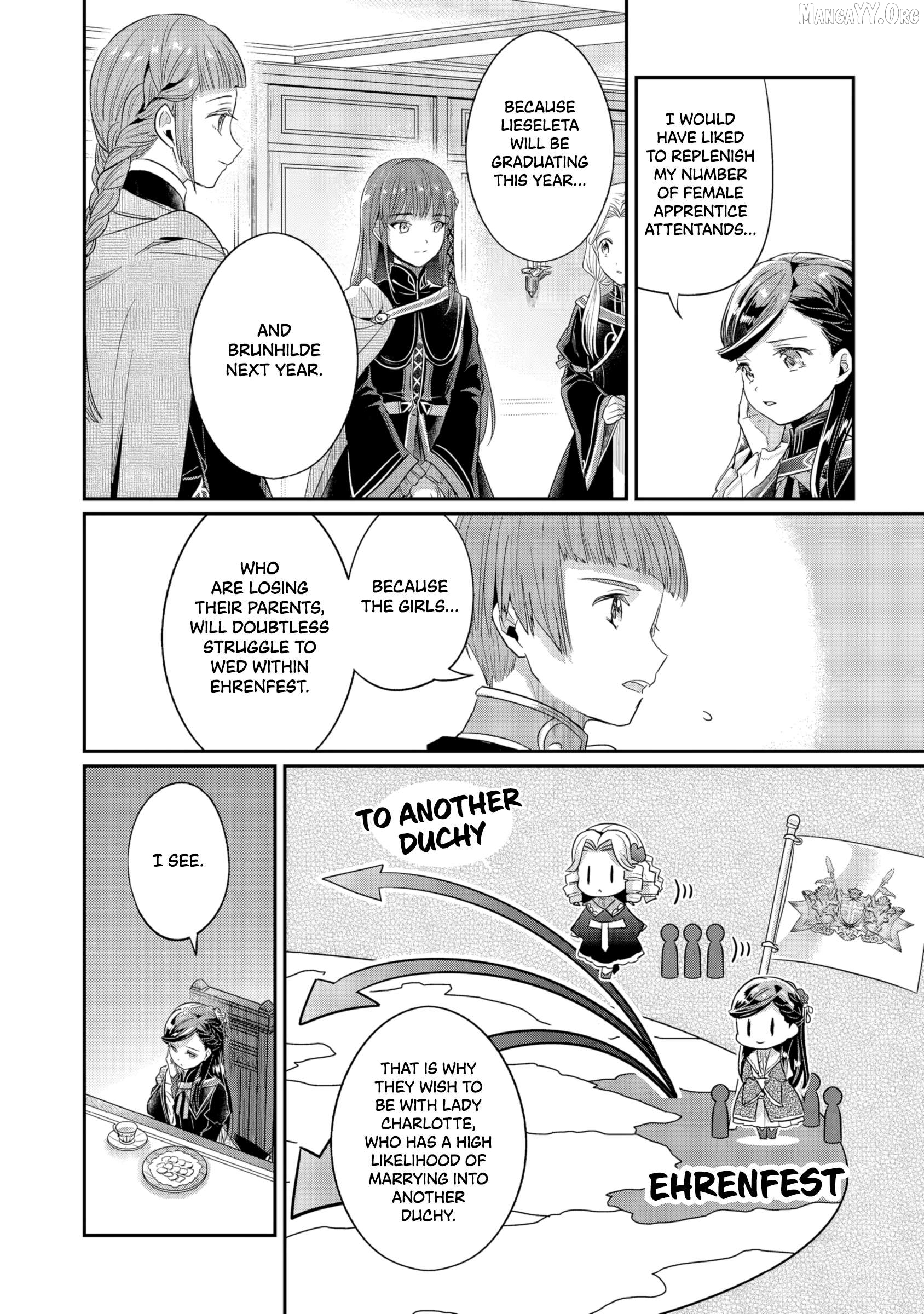 Honzuki no Gekokujou: Shisho ni Naru Tame ni wa Shudan o Erandeiraremasen—Dai 5-bu: Todaeta Chishiki wo Tsunageyou! Chapter 1 - page 22