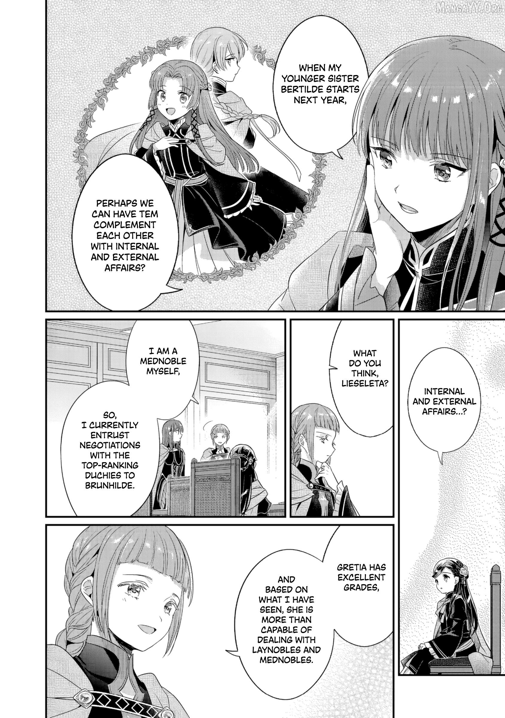 Honzuki no Gekokujou: Shisho ni Naru Tame ni wa Shudan o Erandeiraremasen—Dai 5-bu: Todaeta Chishiki wo Tsunageyou! Chapter 1 - page 28