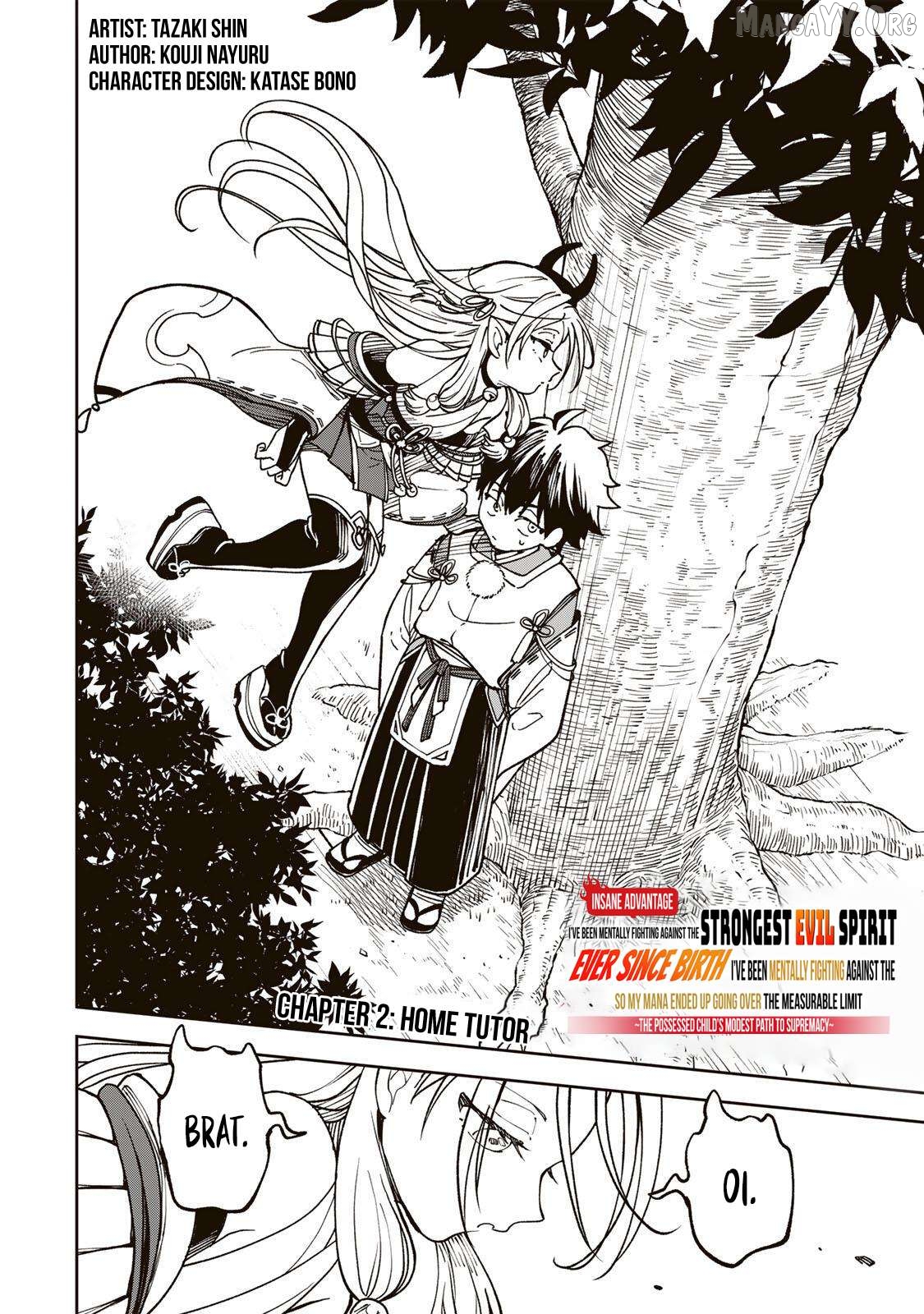 I’ve Been Mentally Fighting Against The Strongest Evil Spirit Ever Since Birth (Insane Advantage), So My Magic Power Ended Up Going Over The Measurable Limit ~The Possessed Child’s Modest Path to Supremacy~ Chapter 2 - page 3