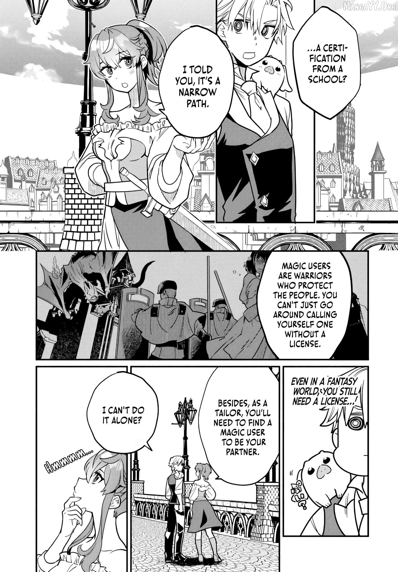 Magical Girl’s Tailor He’s Not the Strongest, but He Makes Her the Strongest by Tailloring Her Dress Chapter 2 - page 8
