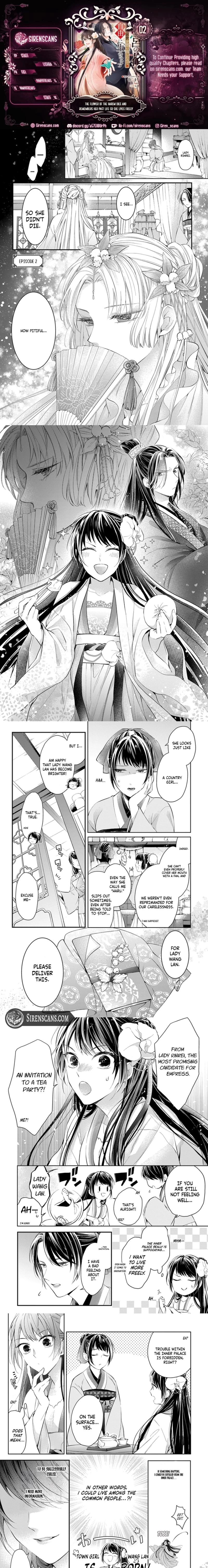 The Flower of The Harem Dies and Remembers her Past Life so she Lives Freely Chapter 2 - page 1