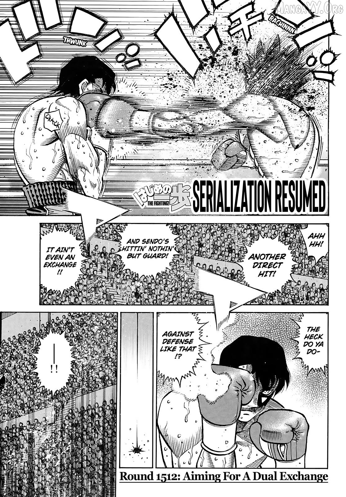 Hajime no Ippo Chapter 1512 - page 1