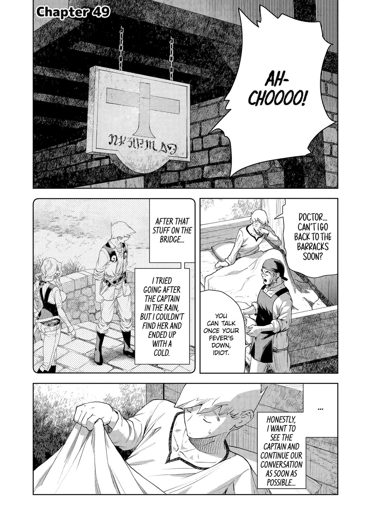 Even The Captain Knight, Miss Elf, Wants To Be A Maiden. Chapter 49 - page 1