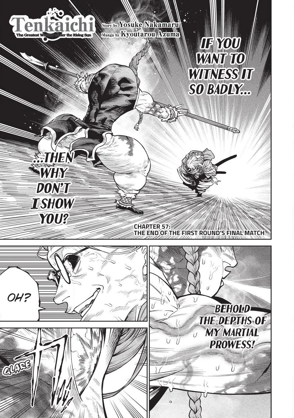 Tenkaichi: Nihon Saikyou Bugeisha Ketteisen Chapter 57 - page 1