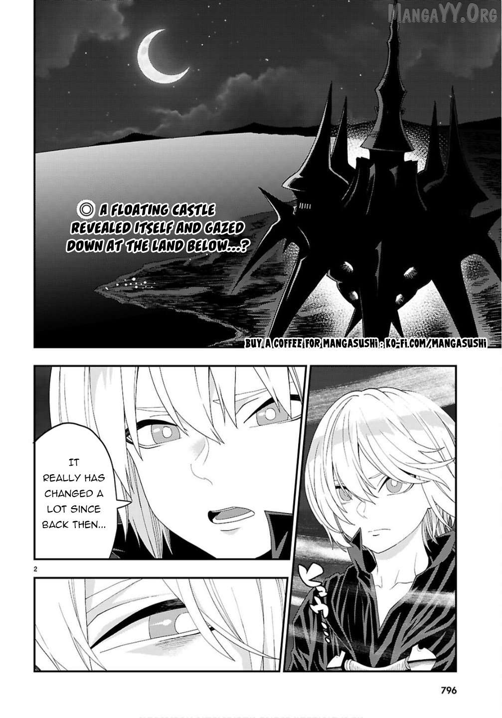 Konjiki no Moji Tsukai - Yuusha Yonin ni Makikomareta Unique Cheat Chapter 124 - page 2