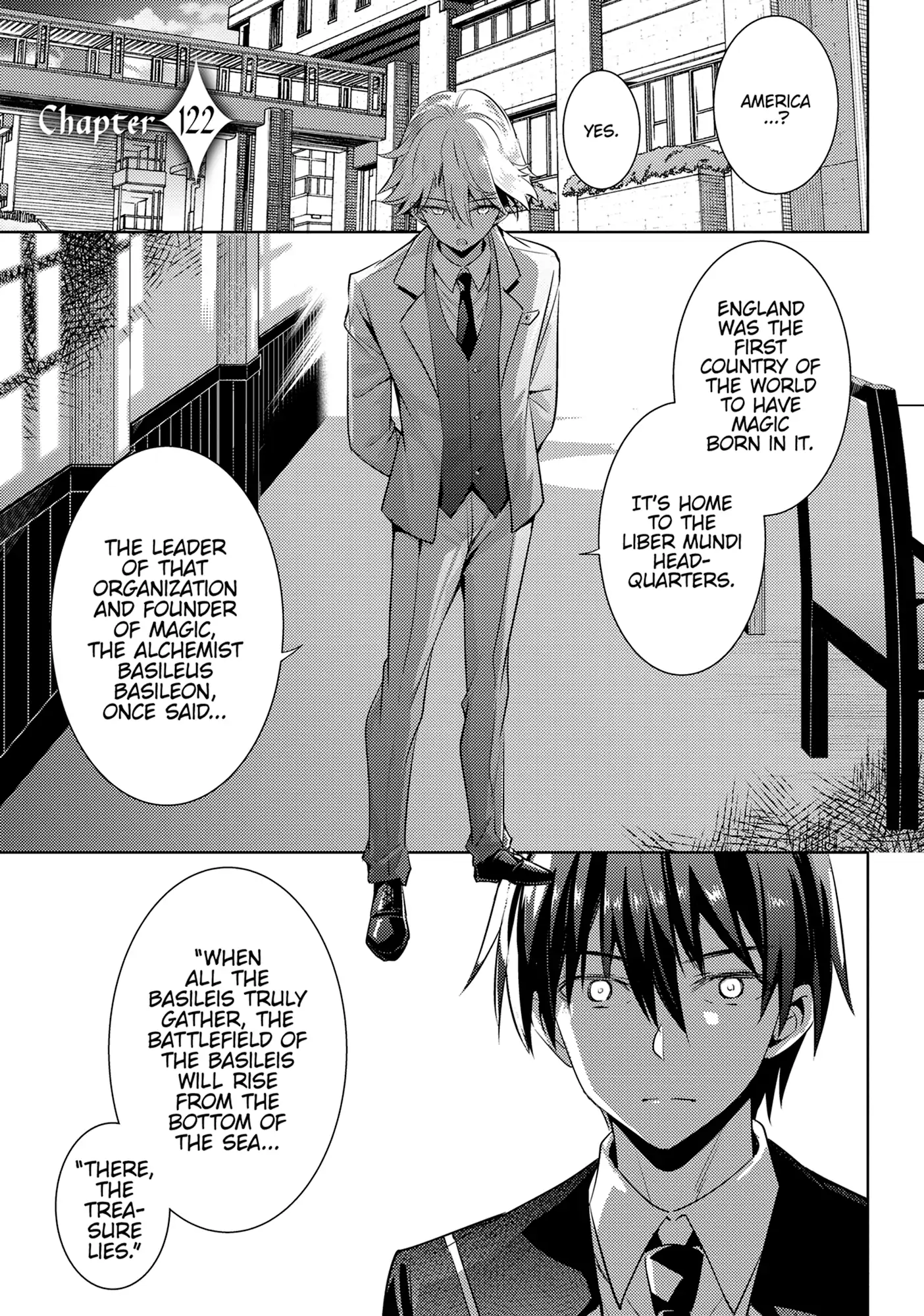 Magika No Kenshi To Shoukan Maou Chapter 122 - page 1