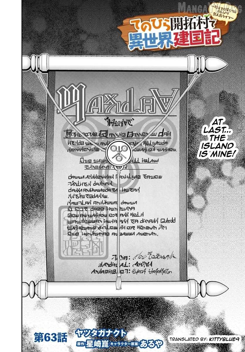 Tenohira Kaitaku Mura De Isekai Kenkokuki Fueteku Yome-Tachi To Nonbiri Mujintou Life Chapter 63 - page 2