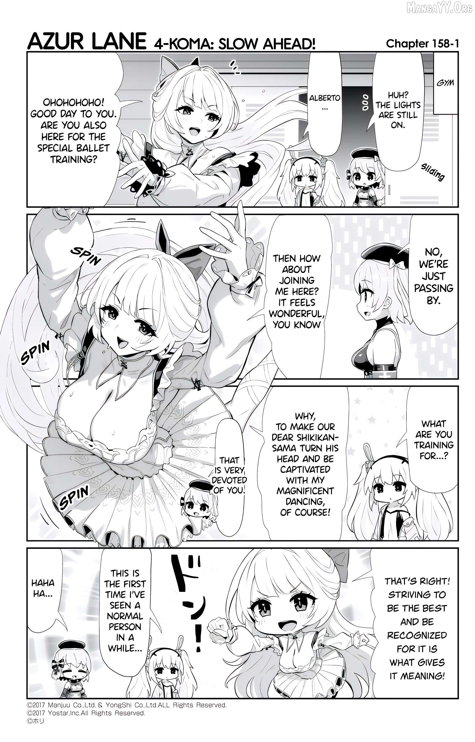 Azur Lane 4-Koma: Slow Ahead Chapter 158 - page 1