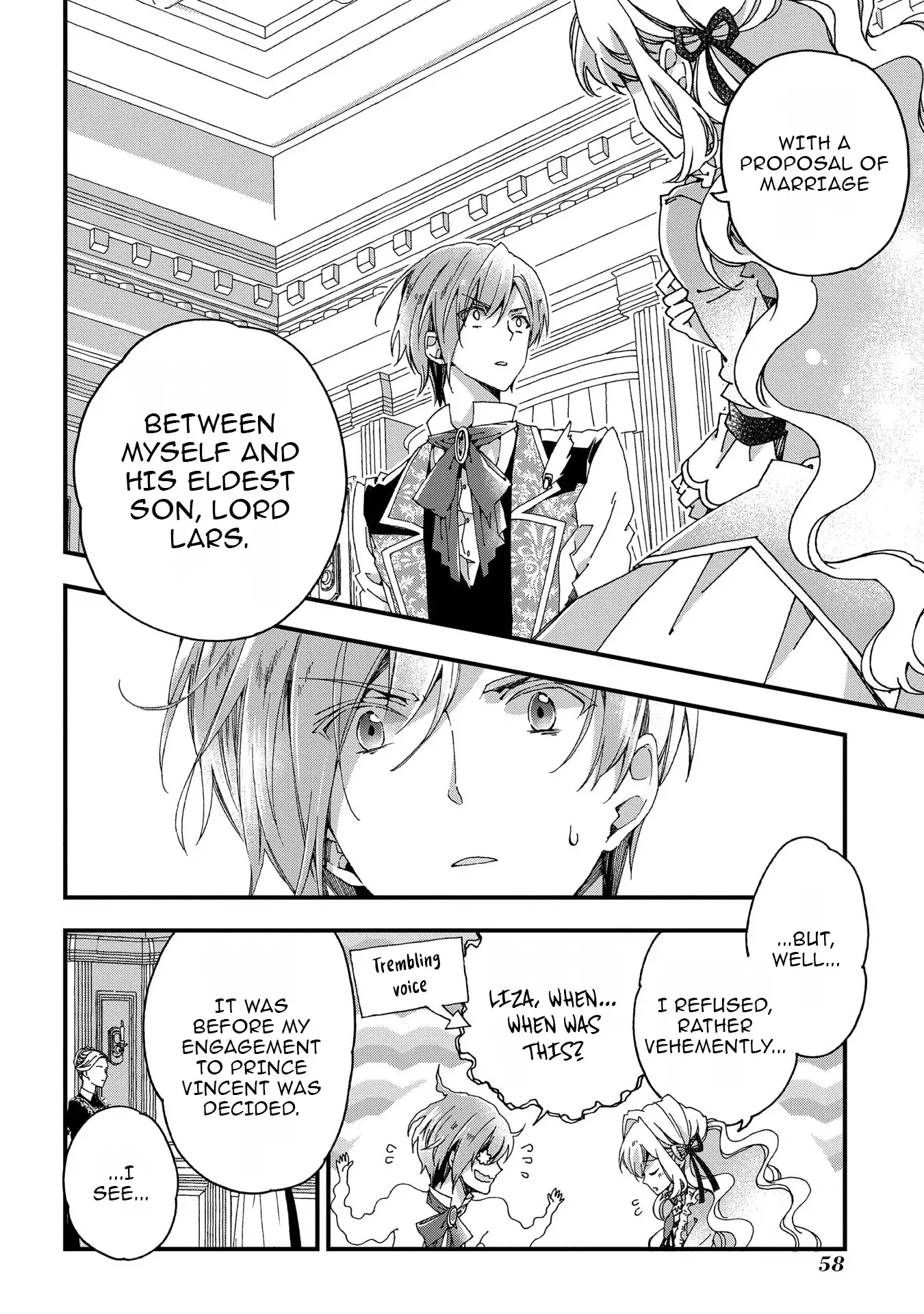 Betabore no Kon'yakusha ga Akuyaku Reijou ni Sare Sou na no de. Chapter 6 - page 19