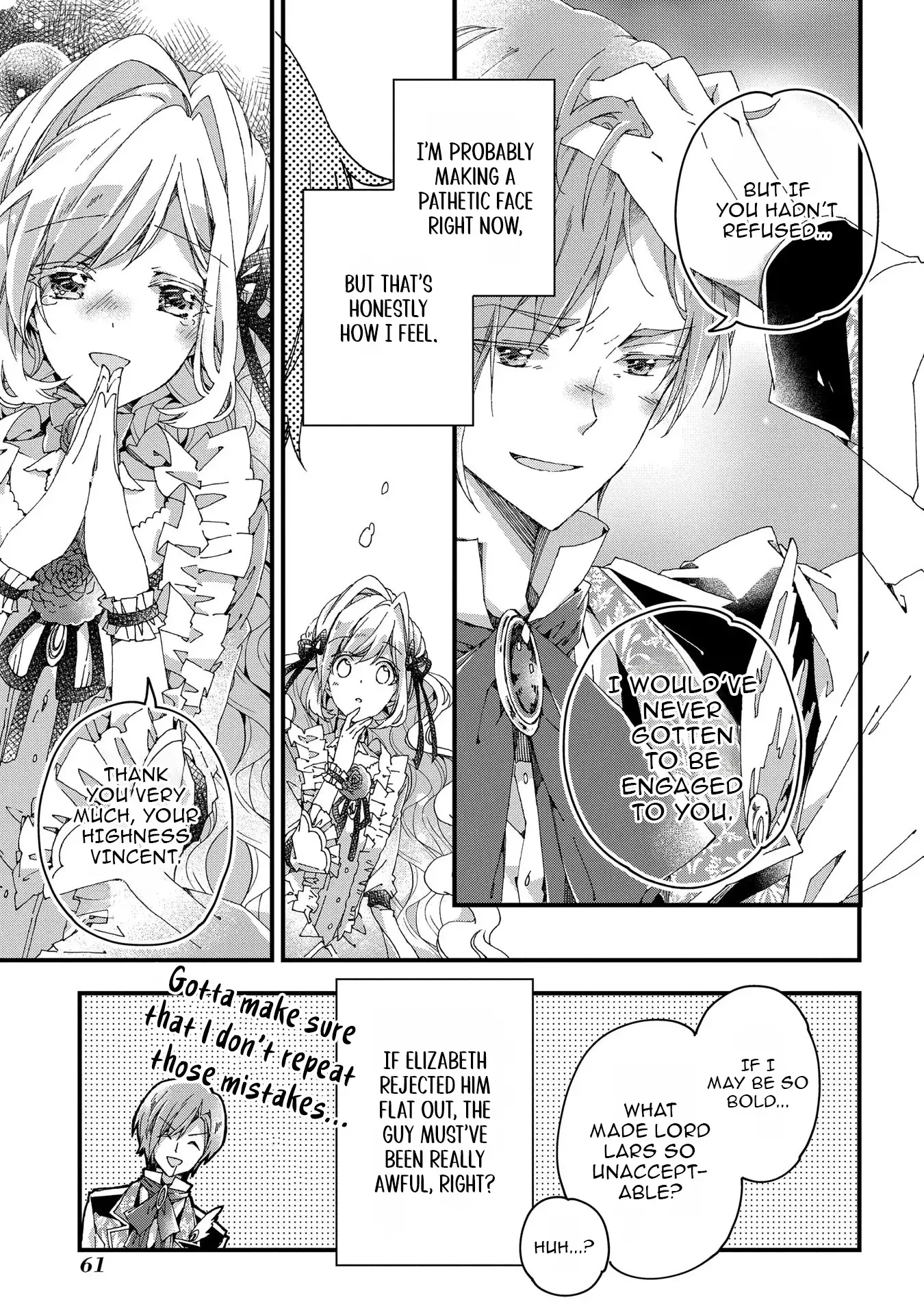 Betabore no Kon'yakusha ga Akuyaku Reijou ni Sare Sou na no de. Chapter 6 - page 22
