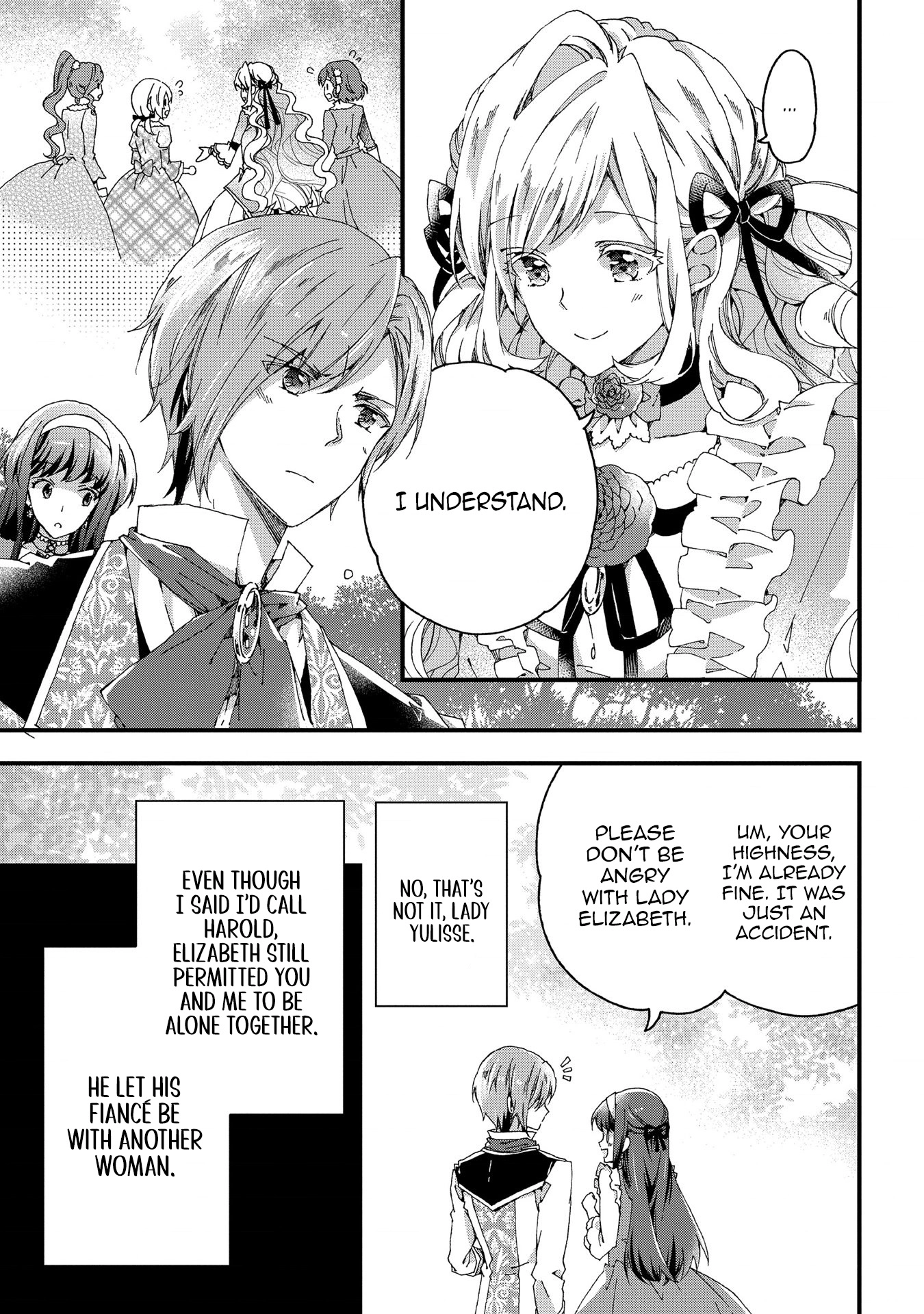 Betabore no Kon'yakusha ga Akuyaku Reijou ni Sare Sou na no de. Chapter 7 - page 28