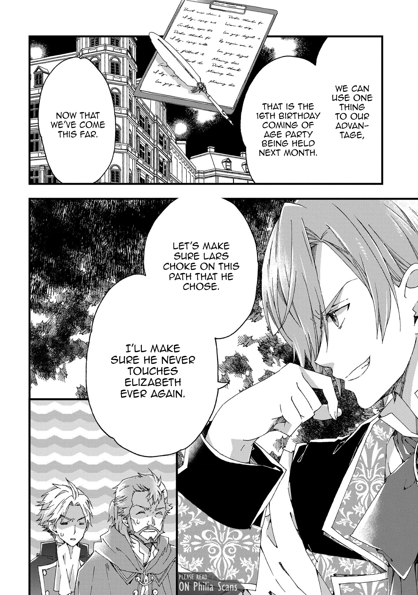 Betabore no Kon'yakusha ga Akuyaku Reijou ni Sare Sou na no de. Chapter 7 - page 37