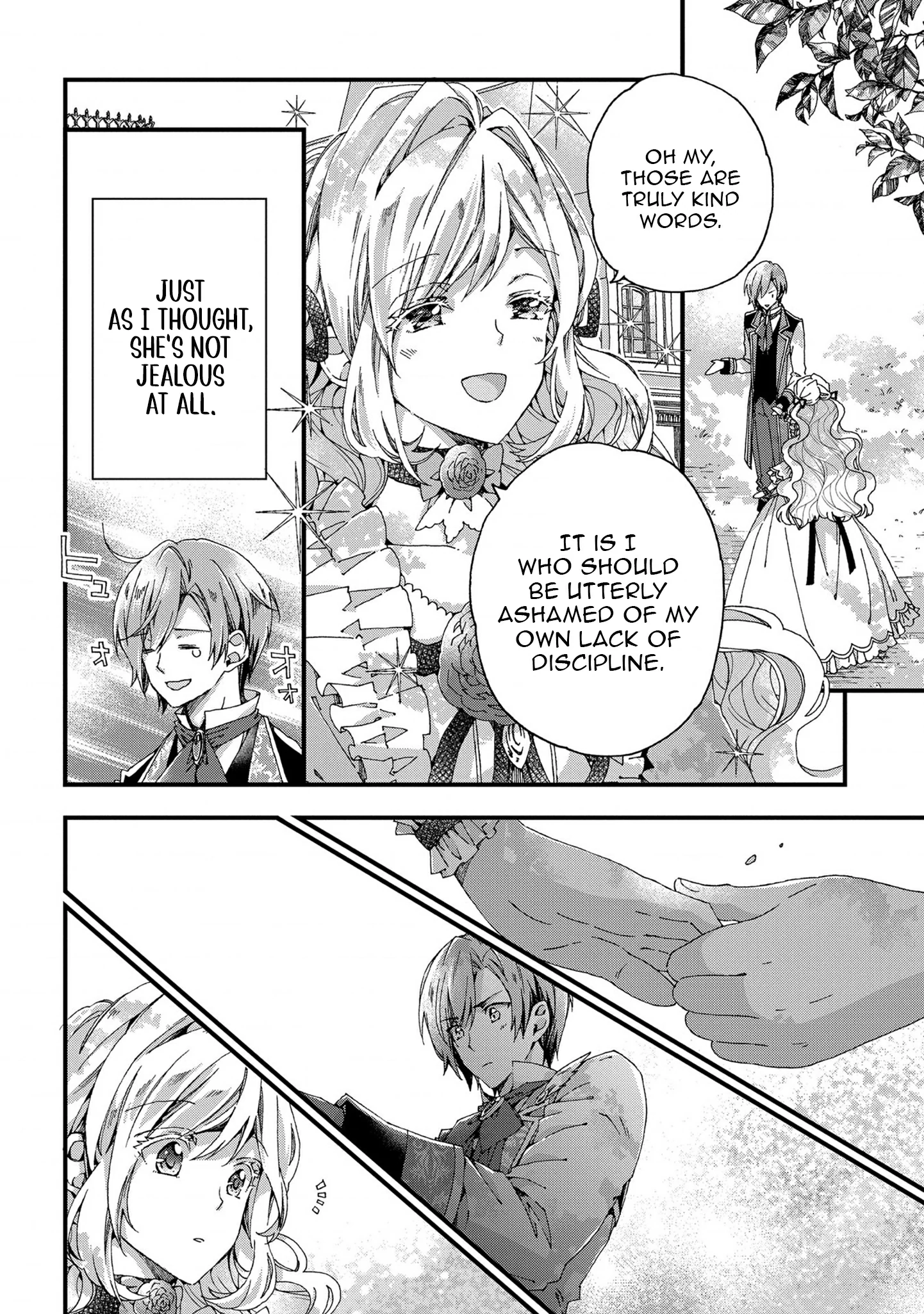 Betabore no Kon'yakusha ga Akuyaku Reijou ni Sare Sou na no de. Chapter 8 - page 29