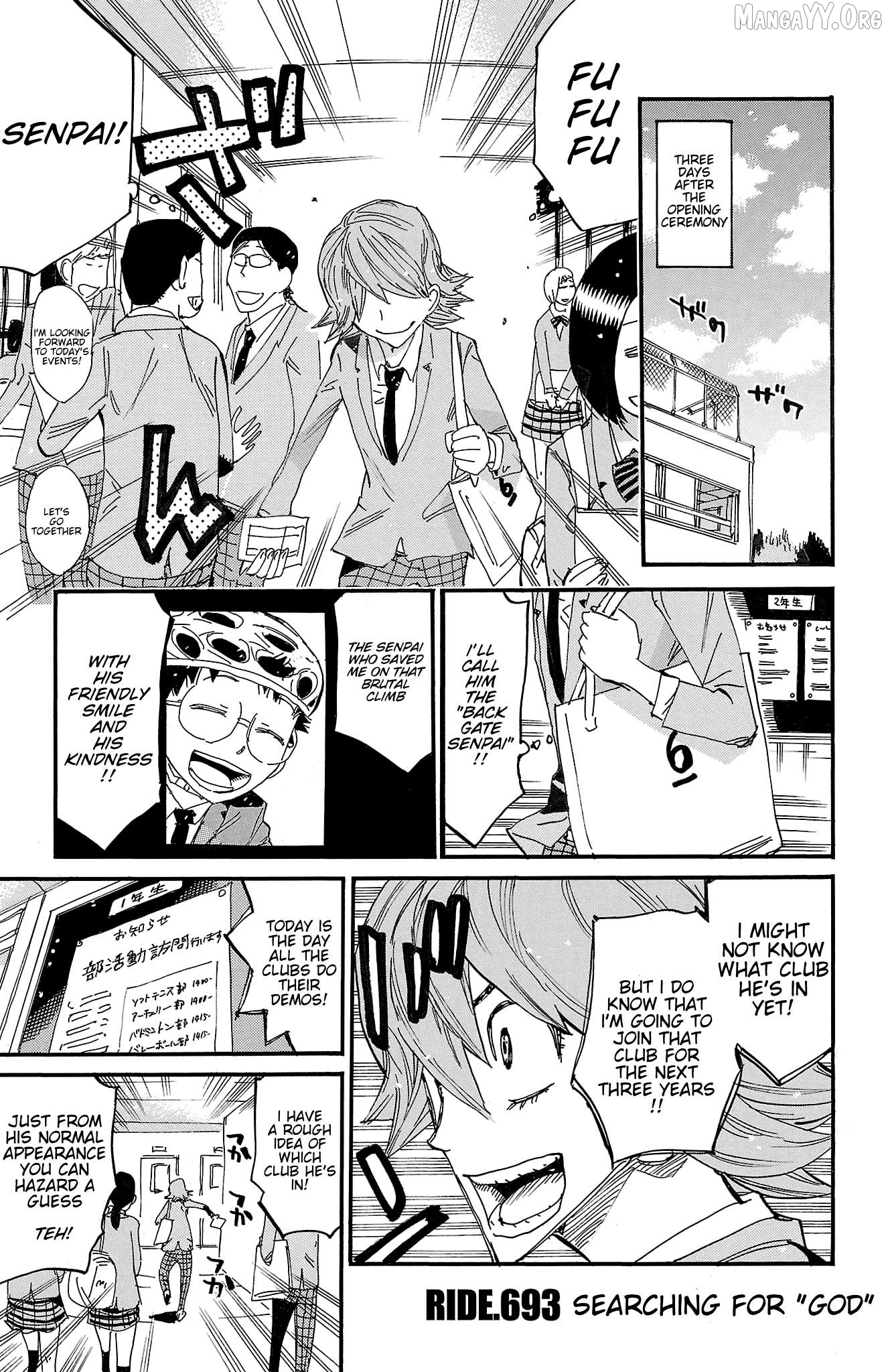 Yowamushi Pedal Chapter 693 - page 1