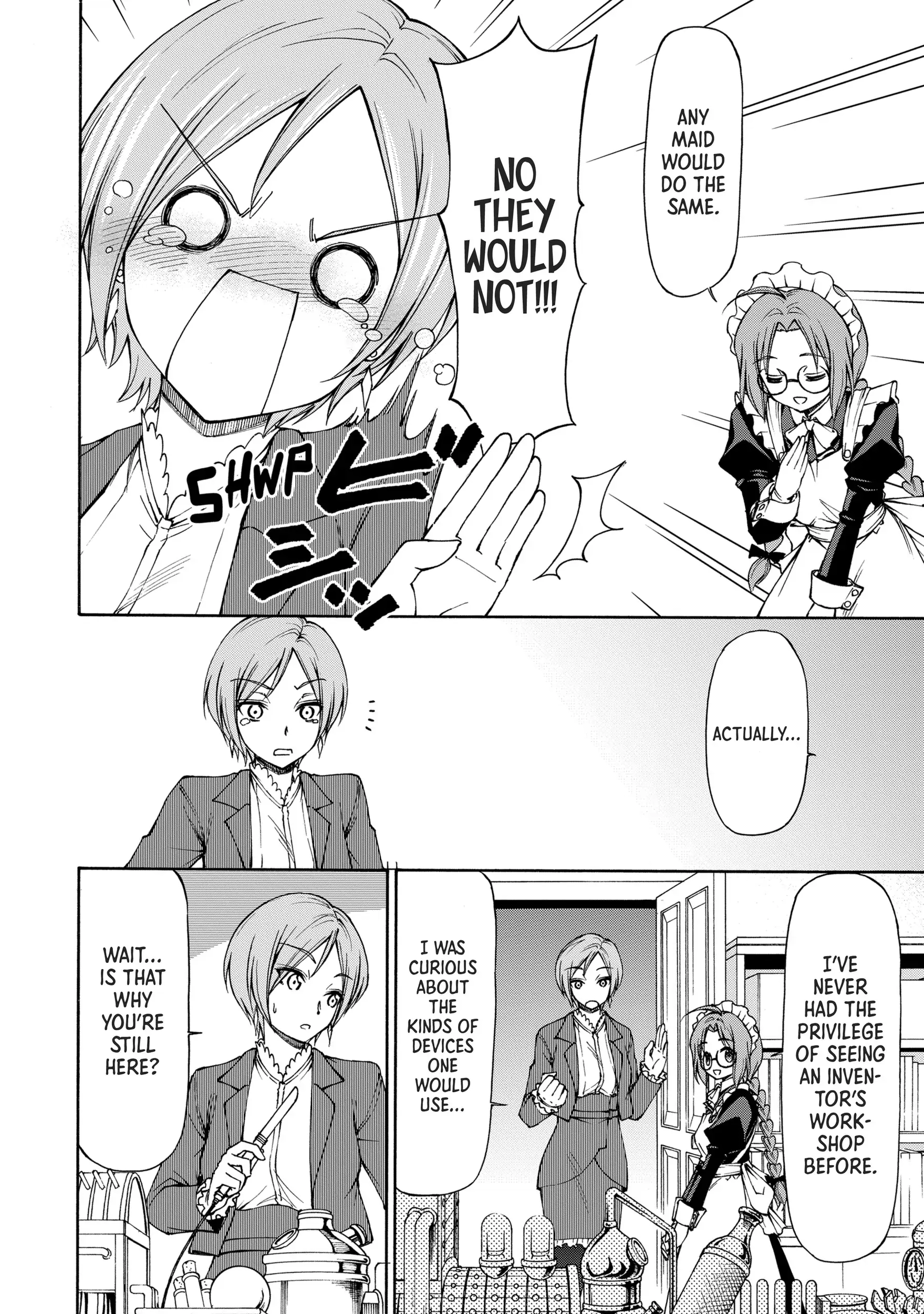 Maid nara Touzen desu. ~Nureginu wo Kiserareta Bannou Maid-san wa Tabi ni Deru Koto ni shimashita.~ Chapter 4 - page 12