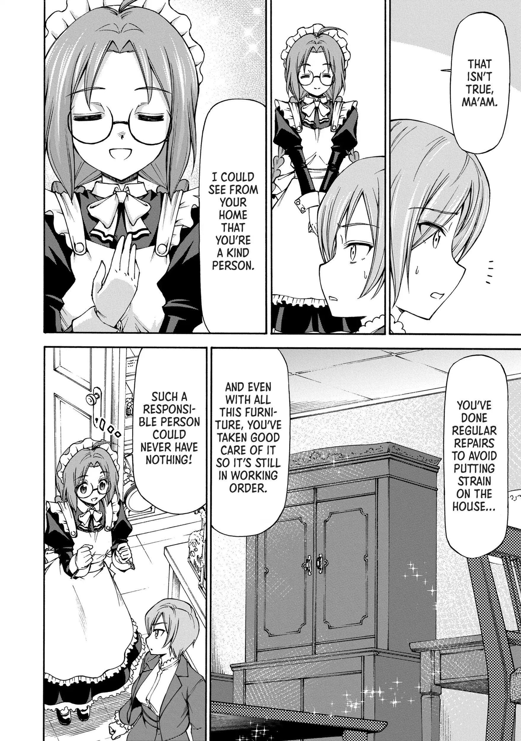 Maid nara Touzen desu. ~Nureginu wo Kiserareta Bannou Maid-san wa Tabi ni Deru Koto ni shimashita.~ Chapter 4 - page 16