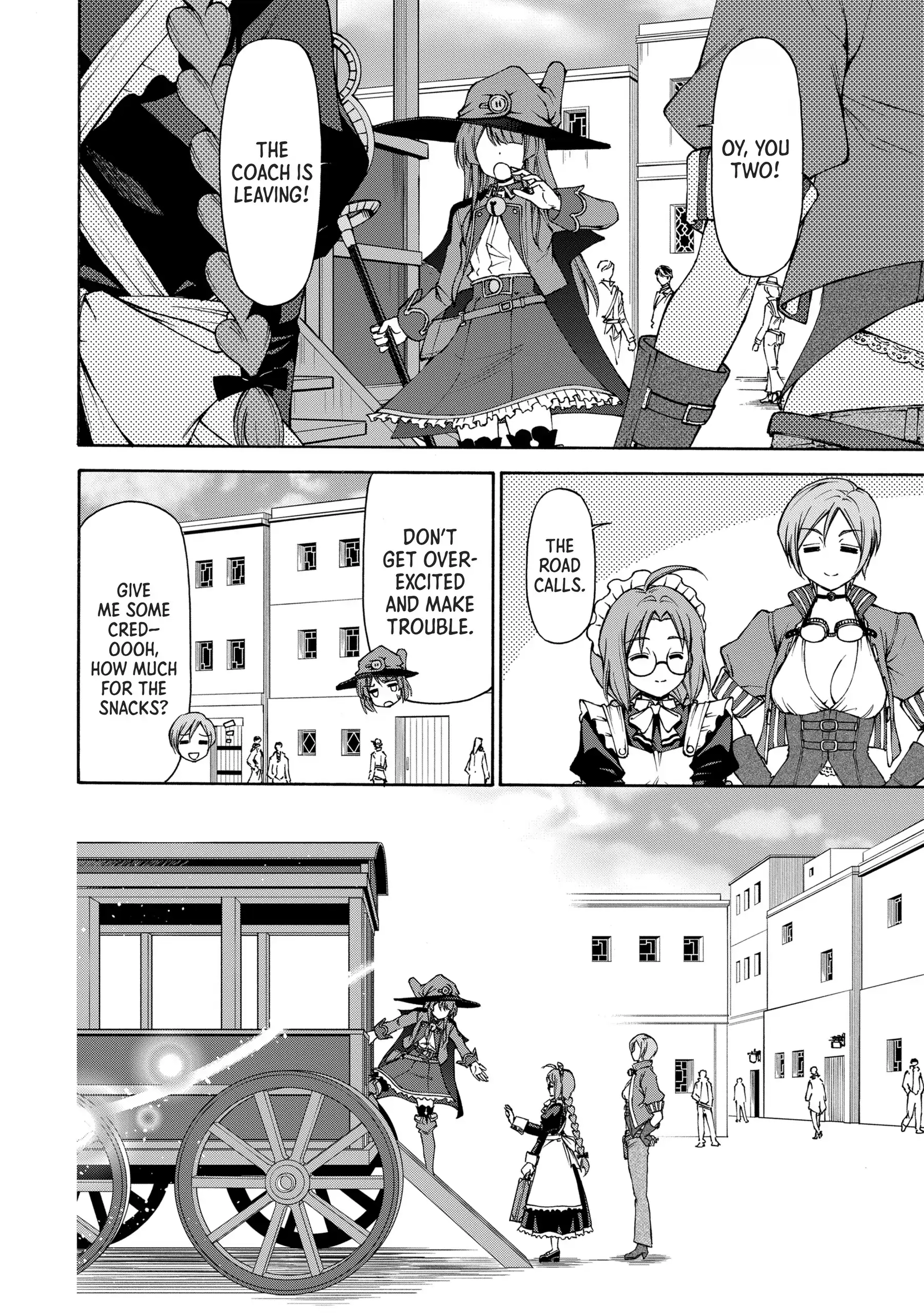 Maid nara Touzen desu. ~Nureginu wo Kiserareta Bannou Maid-san wa Tabi ni Deru Koto ni shimashita.~ Chapter 4 - page 34