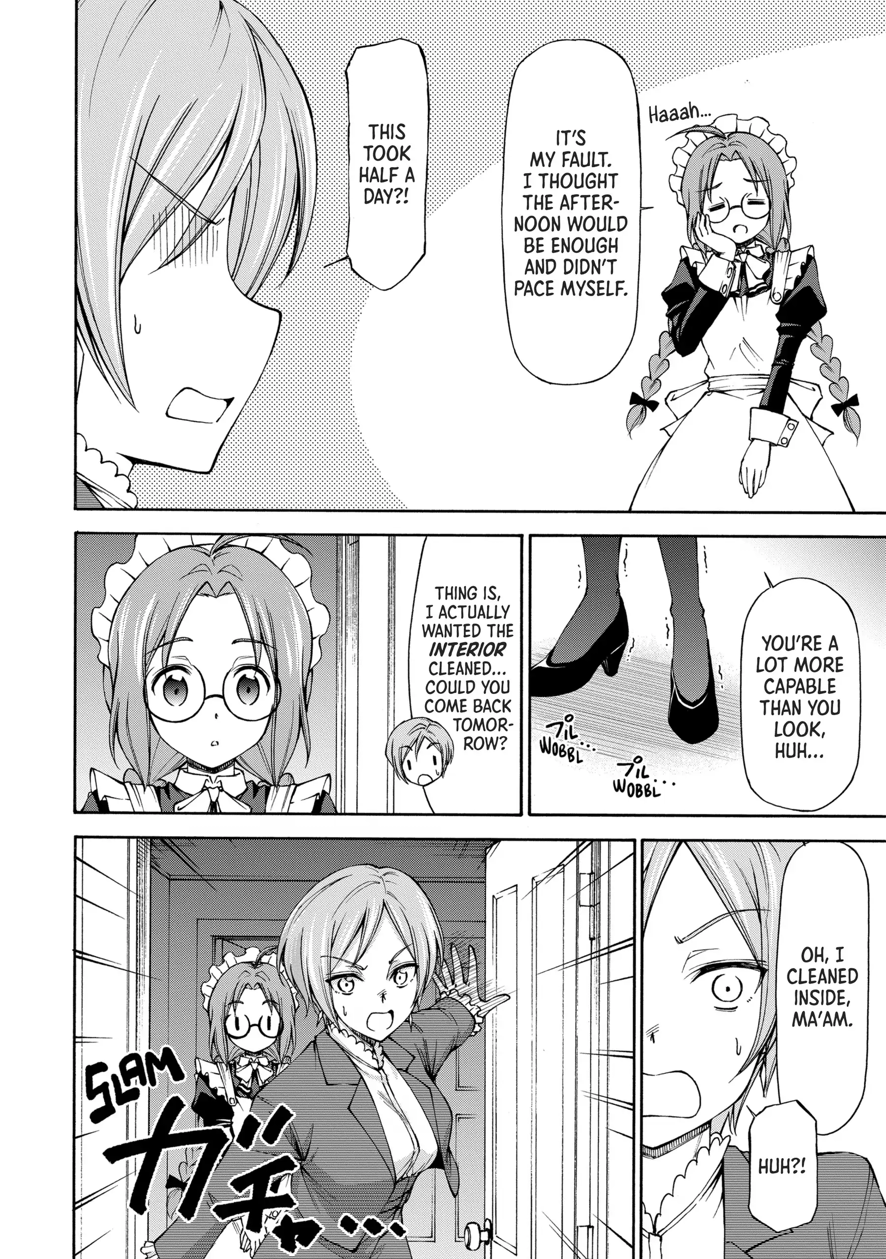 Maid nara Touzen desu. ~Nureginu wo Kiserareta Bannou Maid-san wa Tabi ni Deru Koto ni shimashita.~ Chapter 4 - page 8