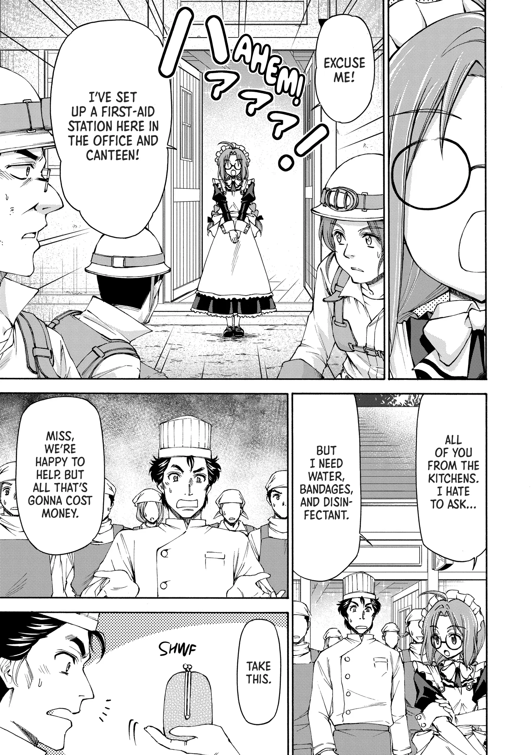 Maid nara Touzen desu. ~Nureginu wo Kiserareta Bannou Maid-san wa Tabi ni Deru Koto ni shimashita.~ Chapter 8 - page 15