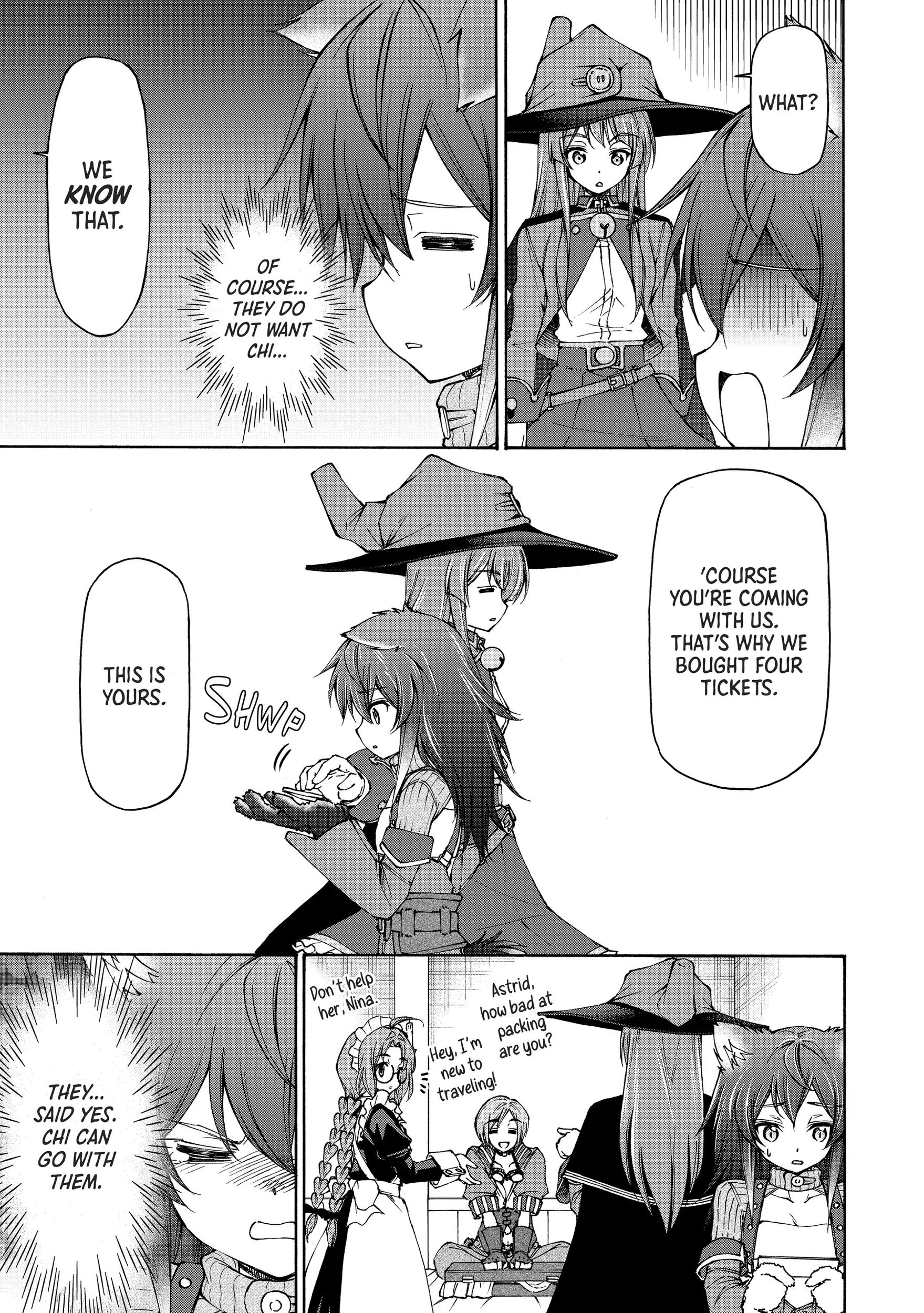 Maid nara Touzen desu. ~Nureginu wo Kiserareta Bannou Maid-san wa Tabi ni Deru Koto ni shimashita.~ Chapter 10 - page 19