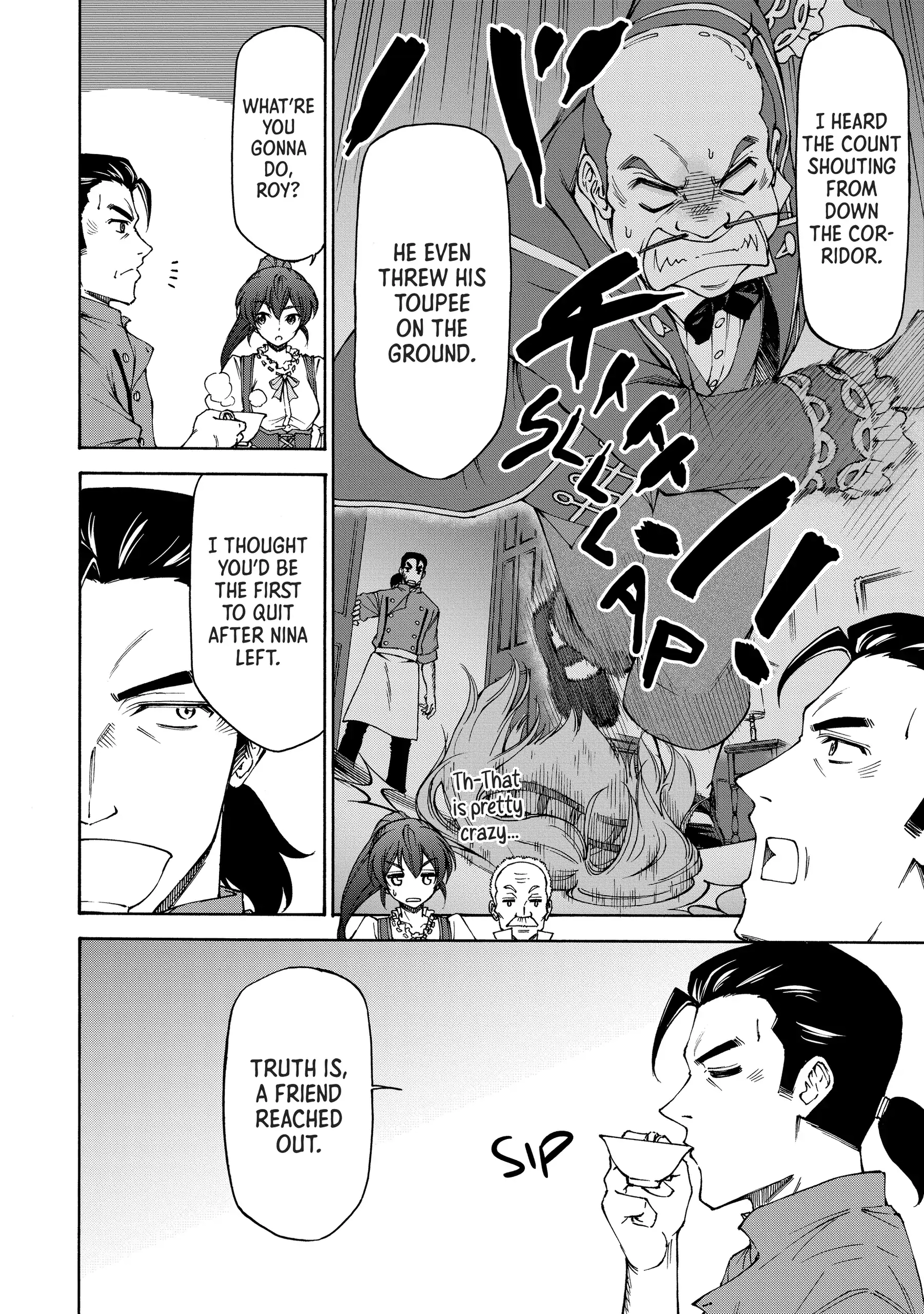 Maid nara Touzen desu. ~Nureginu wo Kiserareta Bannou Maid-san wa Tabi ni Deru Koto ni shimashita.~ Chapter 10 - page 4