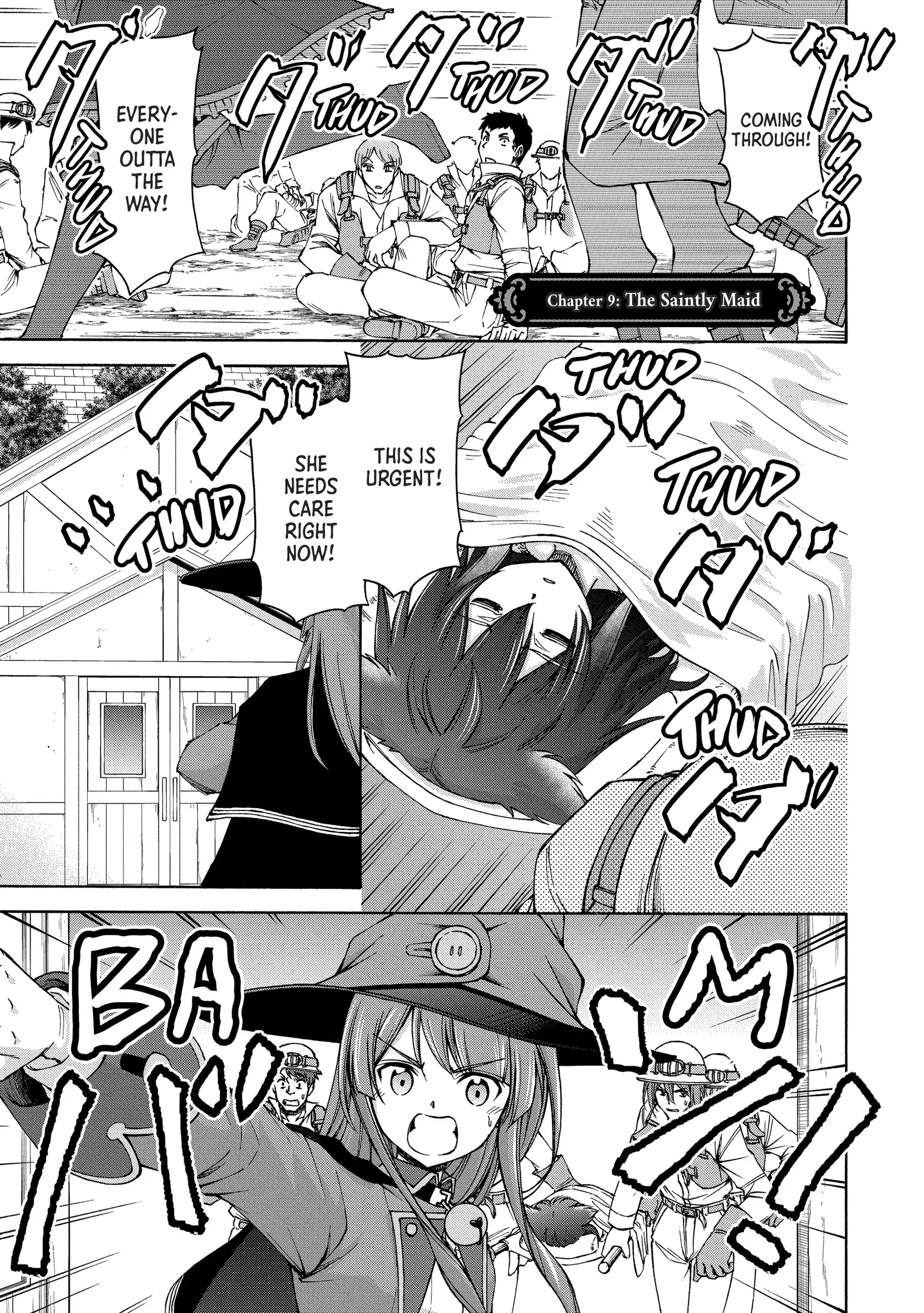 Maid nara Touzen desu. ~Nureginu wo Kiserareta Bannou Maid-san wa Tabi ni Deru Koto ni shimashita.~ Chapter 9 - page 1
