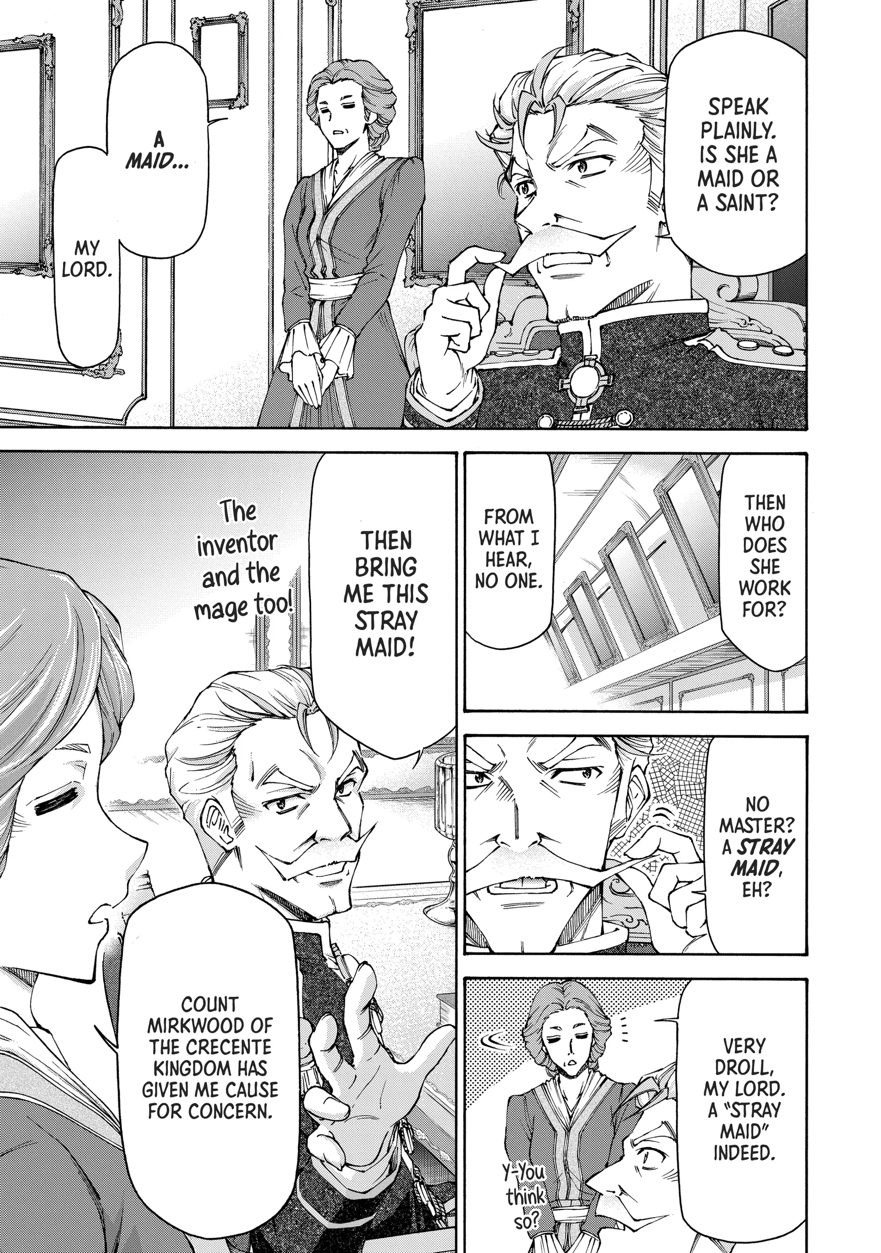 Maid nara Touzen desu. ~Nureginu wo Kiserareta Bannou Maid-san wa Tabi ni Deru Koto ni shimashita.~ Chapter 9 - page 23