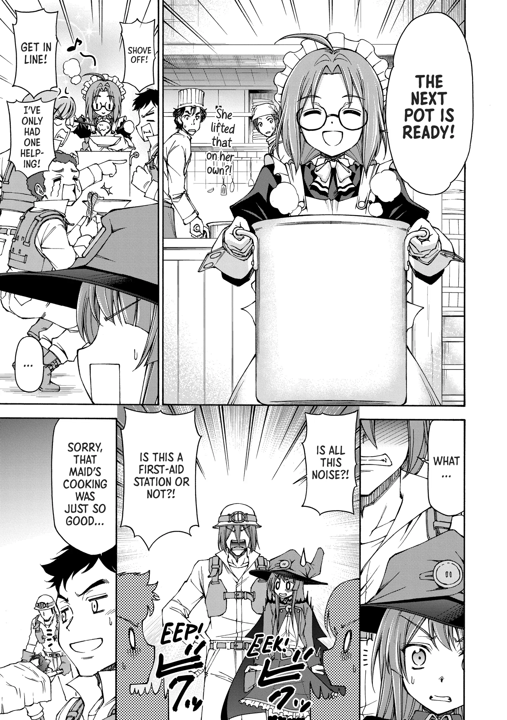 Maid nara Touzen desu. ~Nureginu wo Kiserareta Bannou Maid-san wa Tabi ni Deru Koto ni shimashita.~ Chapter 9 - page 3
