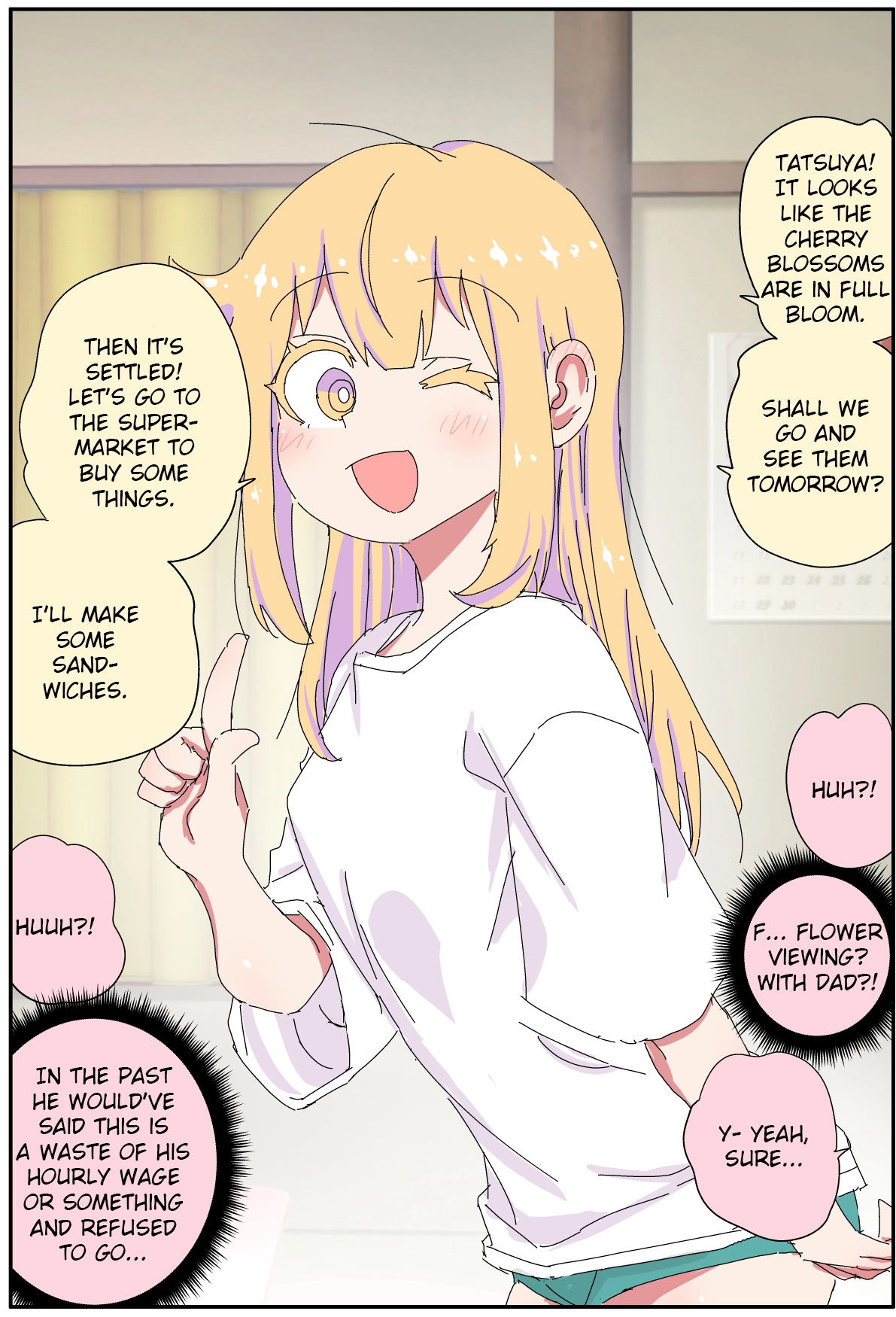 My father has become a beautiful girl and it's a lot of pain Chapter 36 - page 1
