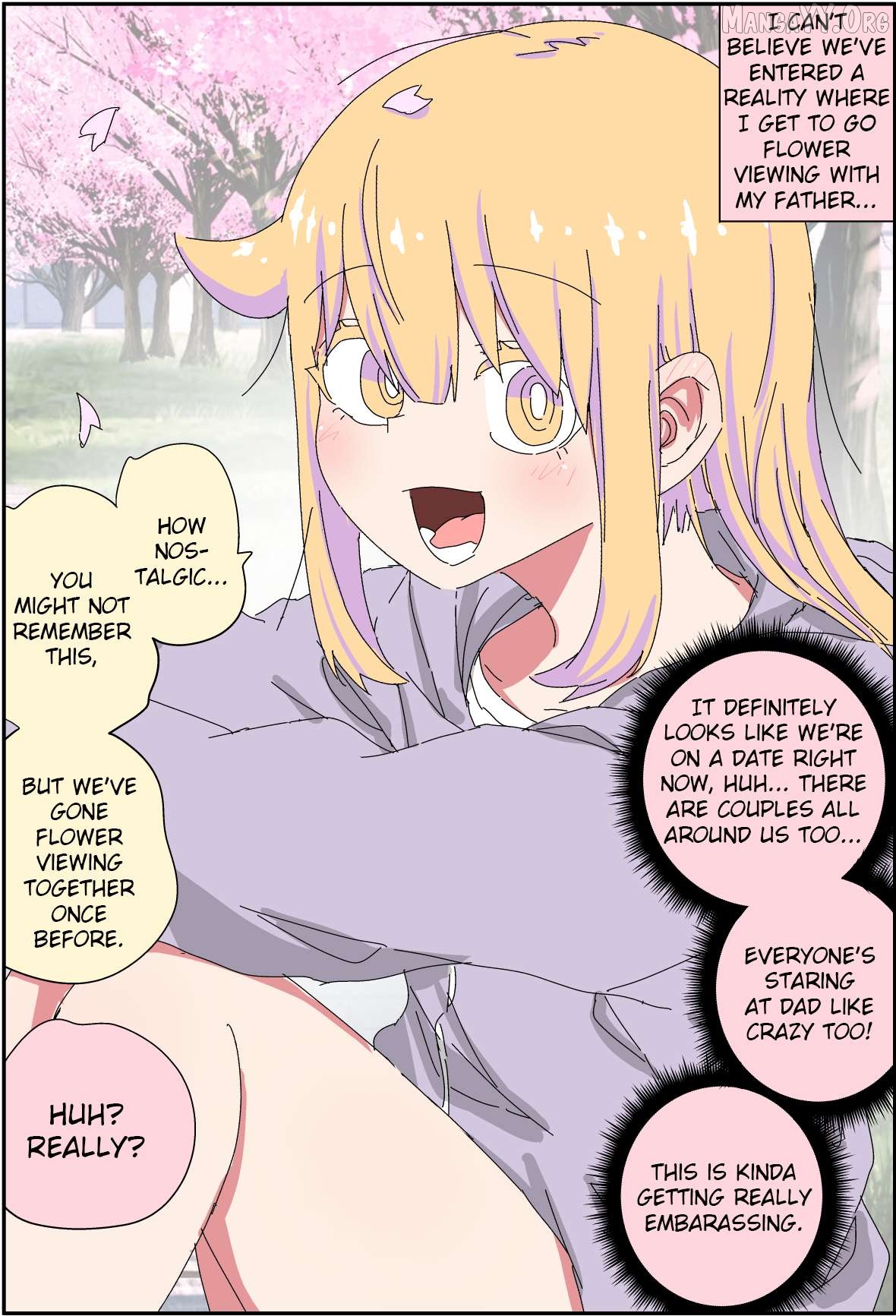 My father has become a beautiful girl and it's a lot of pain Chapter 37 - page 1