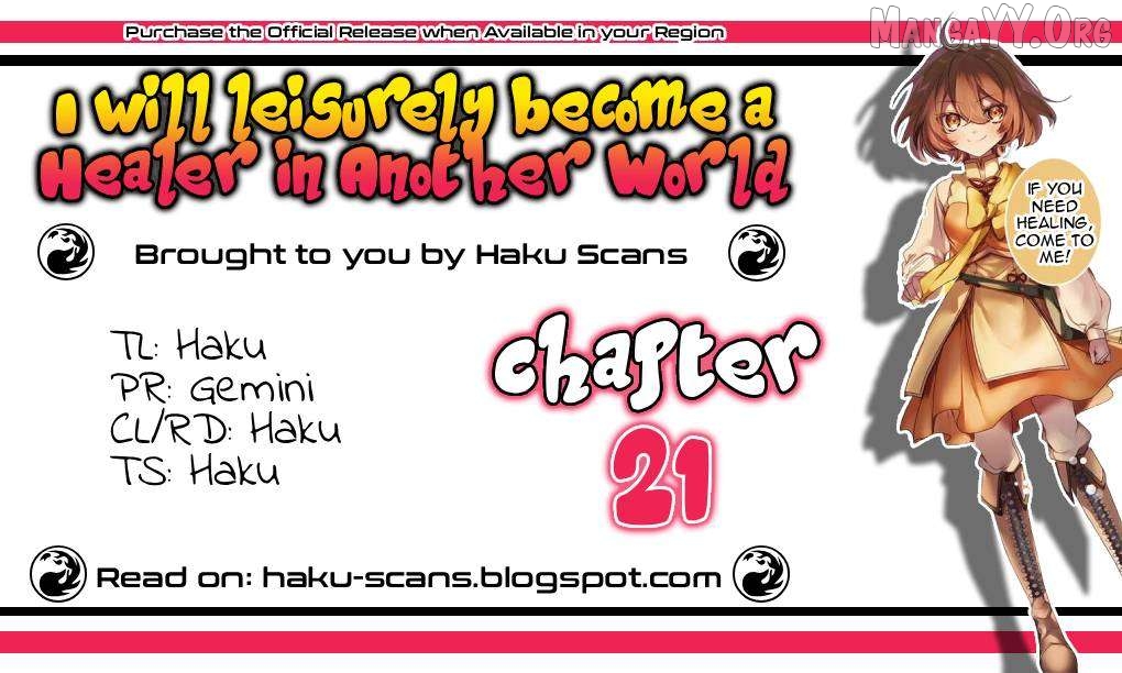 I Will Leisurely Become A Healer In Another World Chapter 21 - page 1