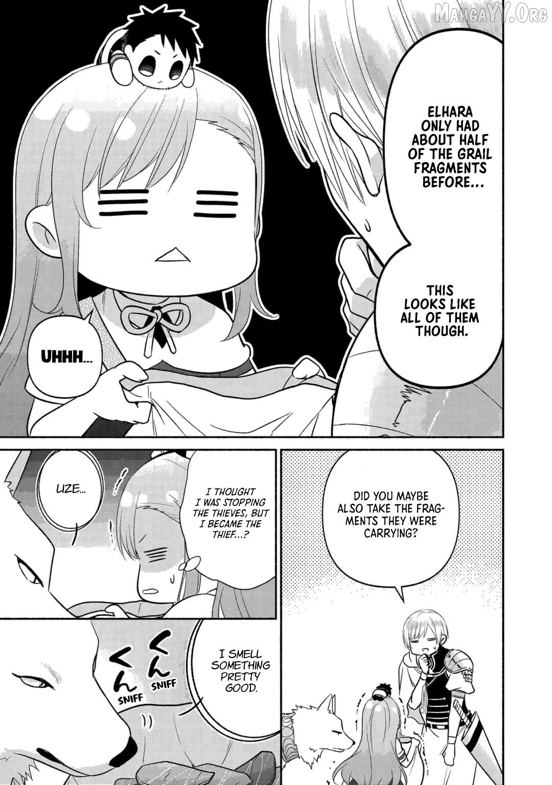 Tensei Youjo. Kamikemono to Ouji to, Saikyou no Ojisan Youhei-dan no Naka de Ikiru. Chapter 31 - page 11