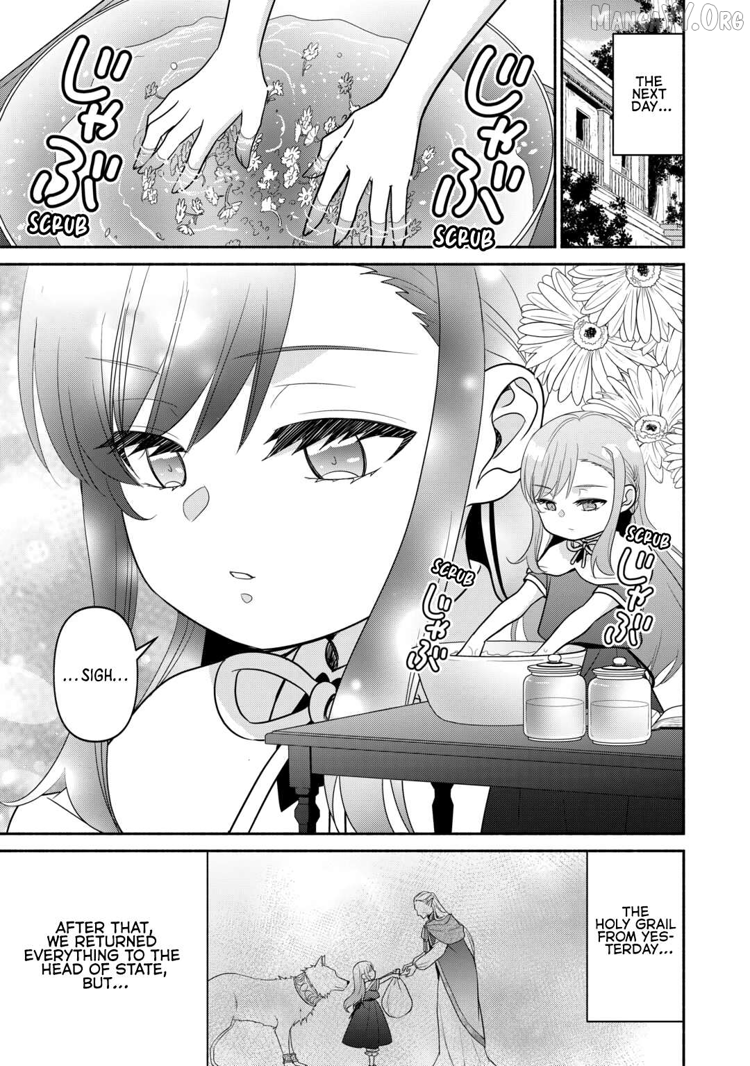 Tensei Youjo. Kamikemono to Ouji to, Saikyou no Ojisan Youhei-dan no Naka de Ikiru. Chapter 31 - page 13