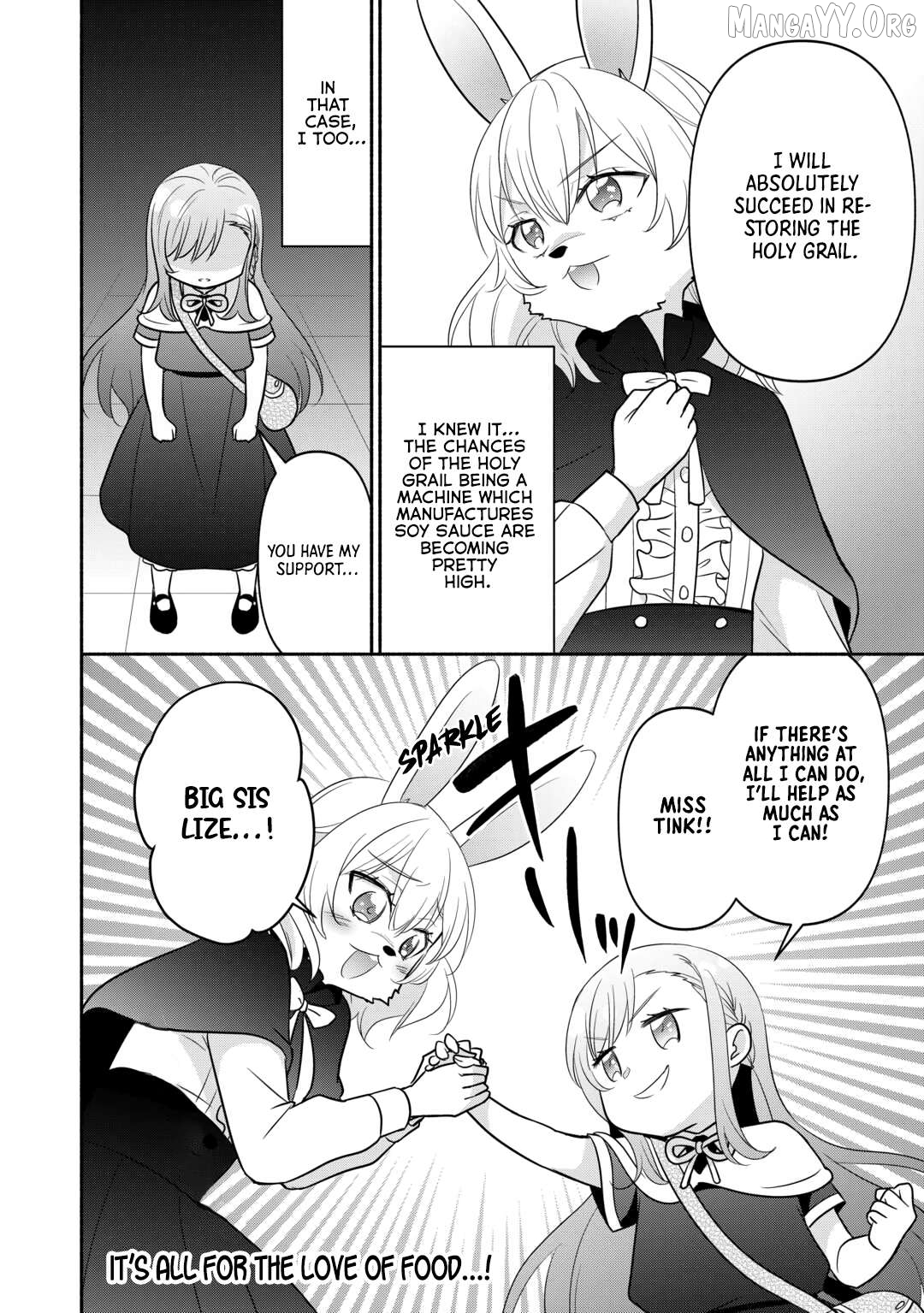 Tensei Youjo. Kamikemono to Ouji to, Saikyou no Ojisan Youhei-dan no Naka de Ikiru. Chapter 31 - page 24
