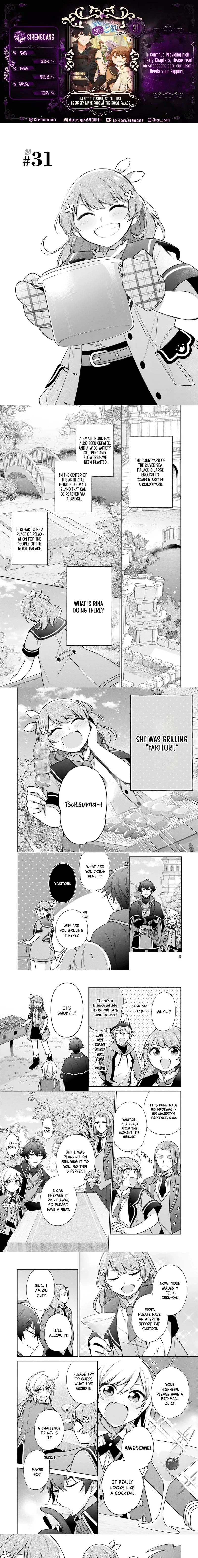 I'm Not The Saint, So I'll Just Leisurely Make Food At The Royal Palace Chapter 31 - page 1