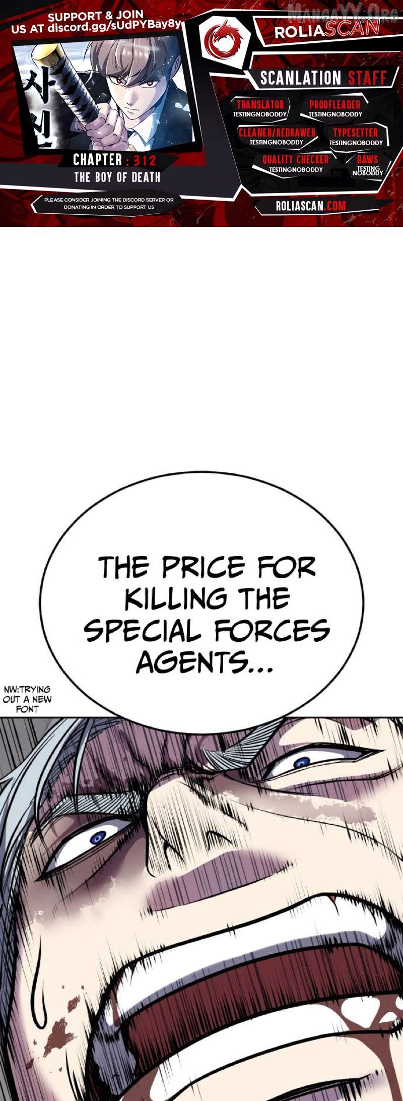 The Boy of Death Chapter 312 - page 1