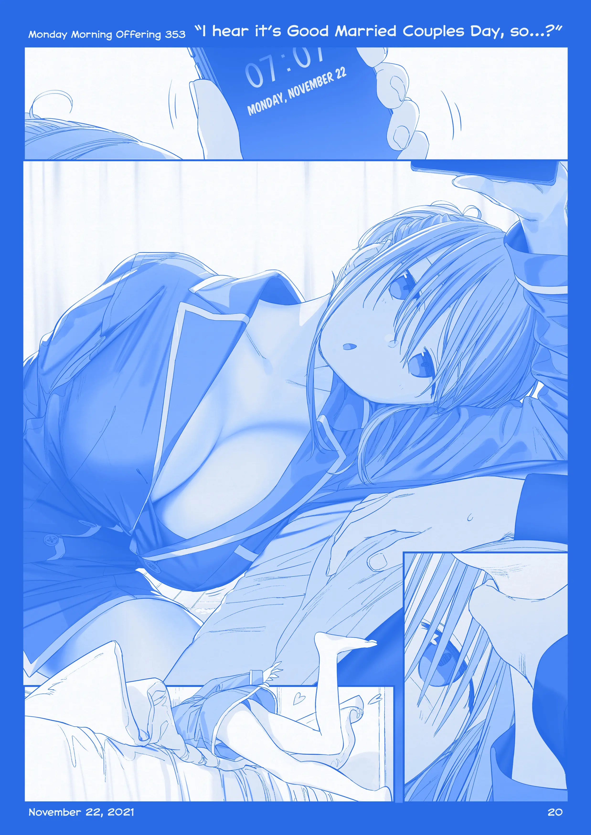 Getsuyoubi No Tawawa (Twitter Webcomic) (Fan Colored) Chapter 40 - page 19