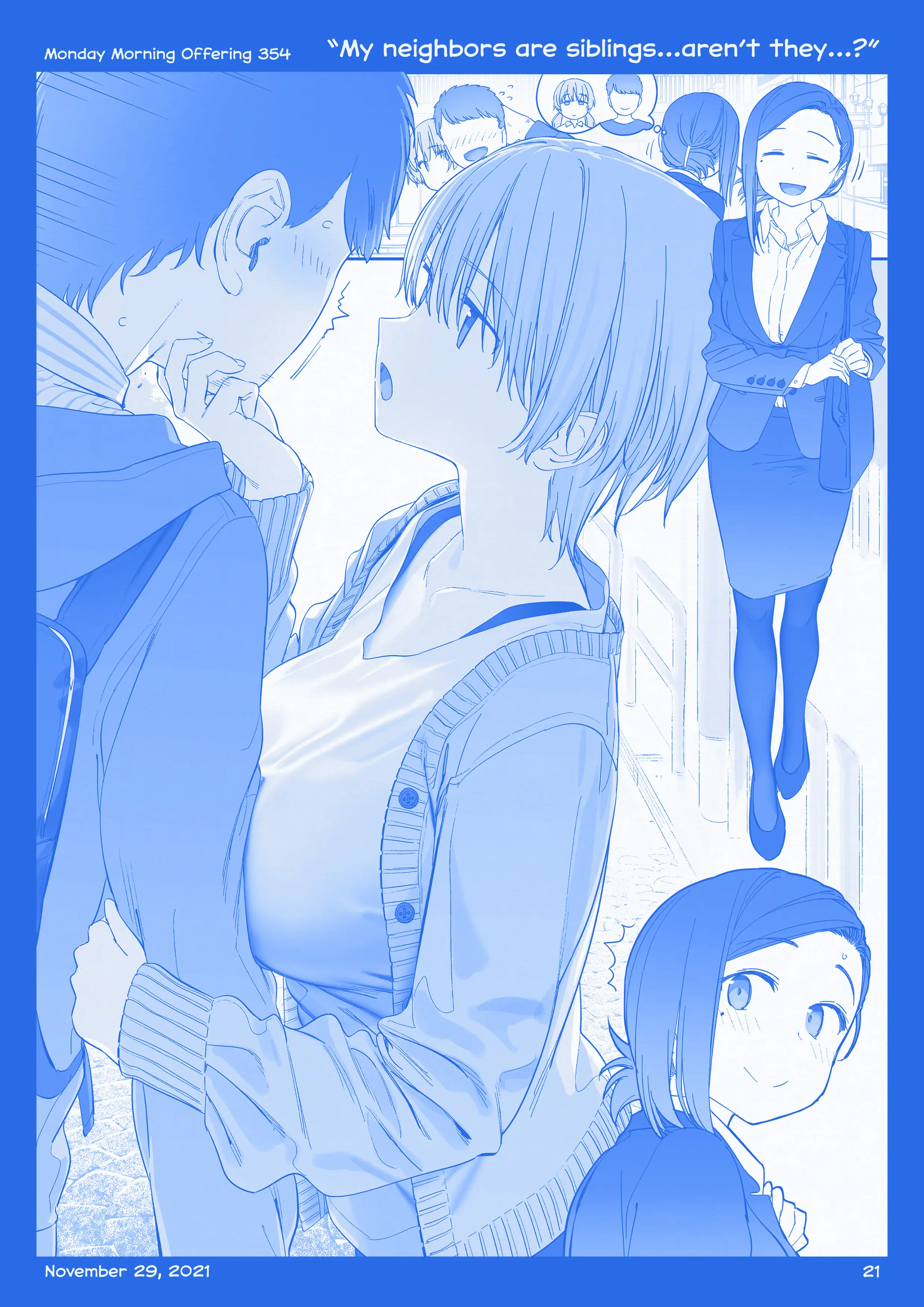 Getsuyoubi No Tawawa (Twitter Webcomic) (Fan Colored) Chapter 40 - page 20