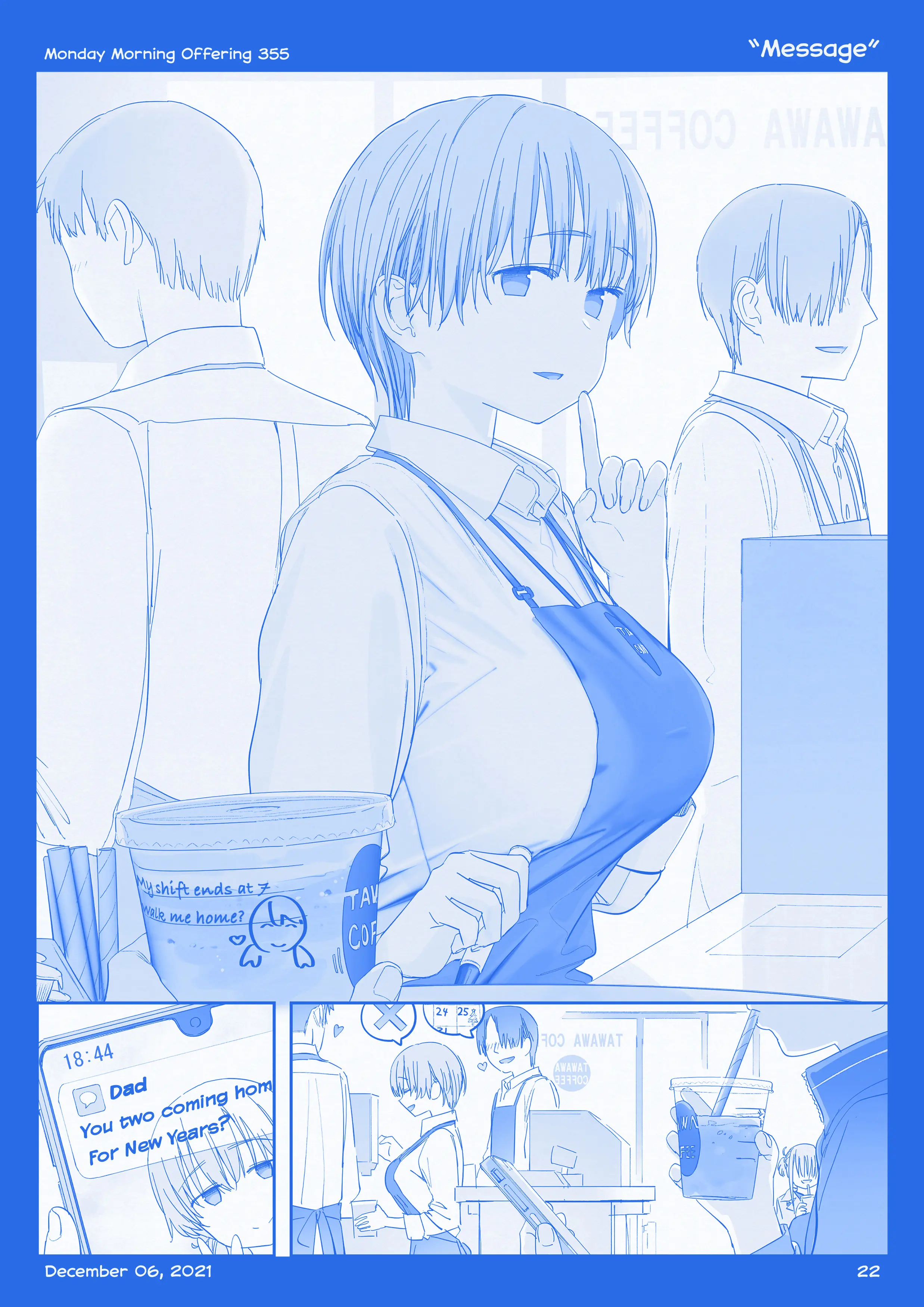 Getsuyoubi No Tawawa (Twitter Webcomic) (Fan Colored) Chapter 40 - page 21
