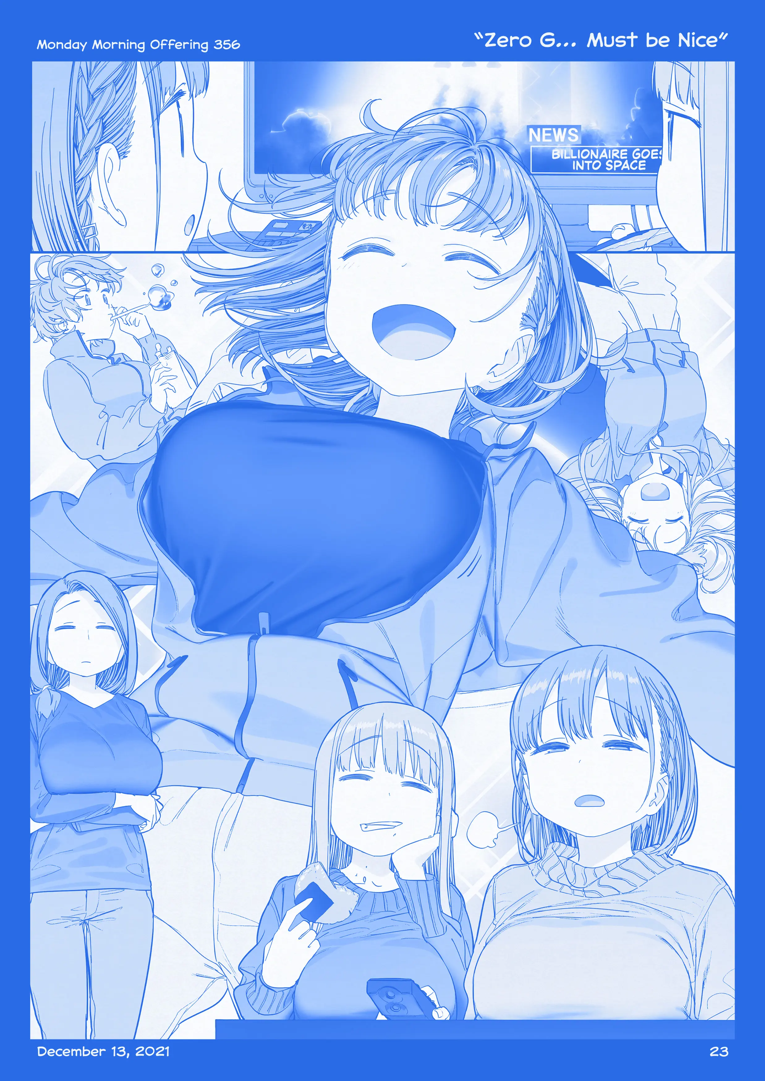 Getsuyoubi No Tawawa (Twitter Webcomic) (Fan Colored) Chapter 40 - page 22