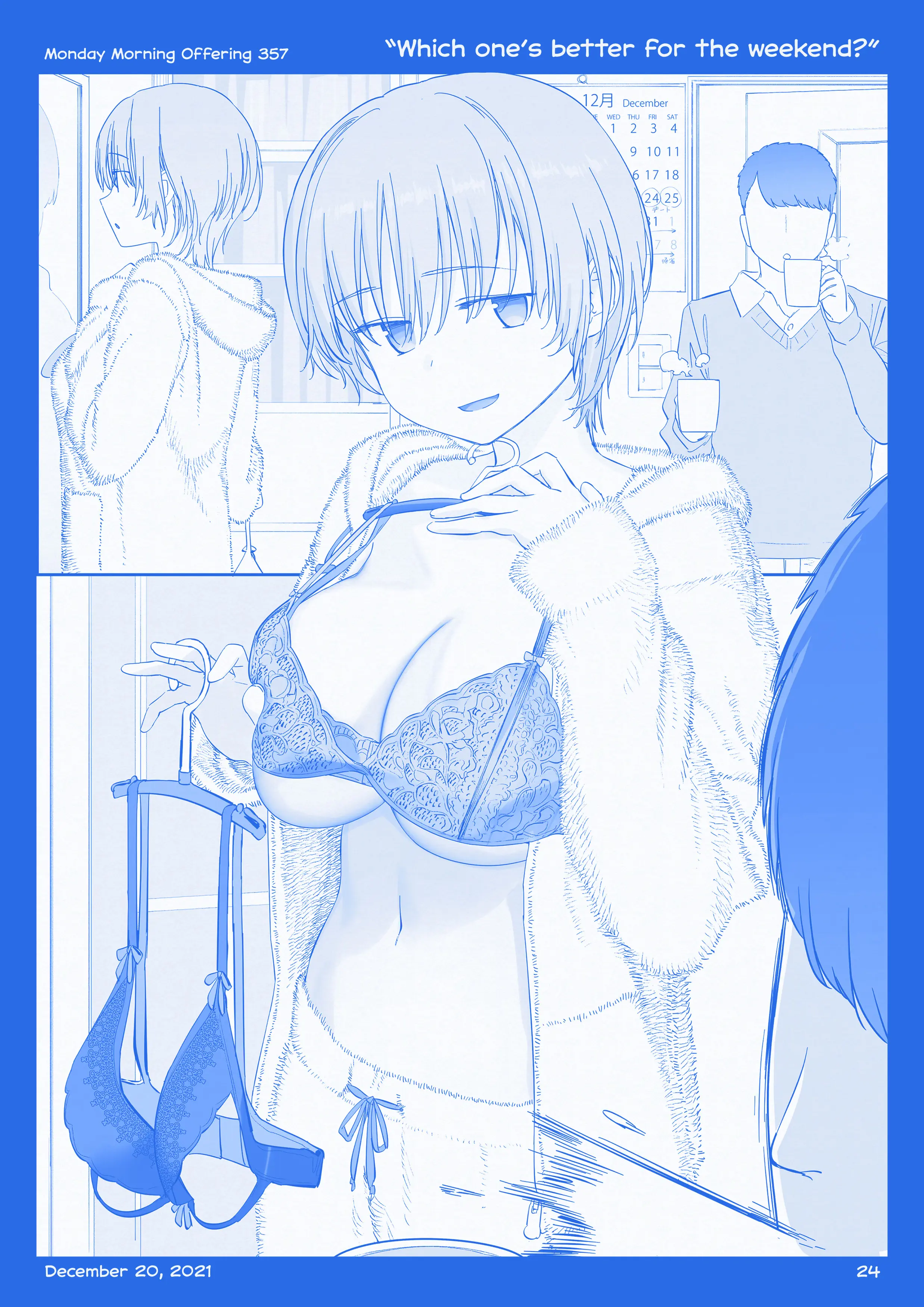 Getsuyoubi No Tawawa (Twitter Webcomic) (Fan Colored) Chapter 40 - page 23